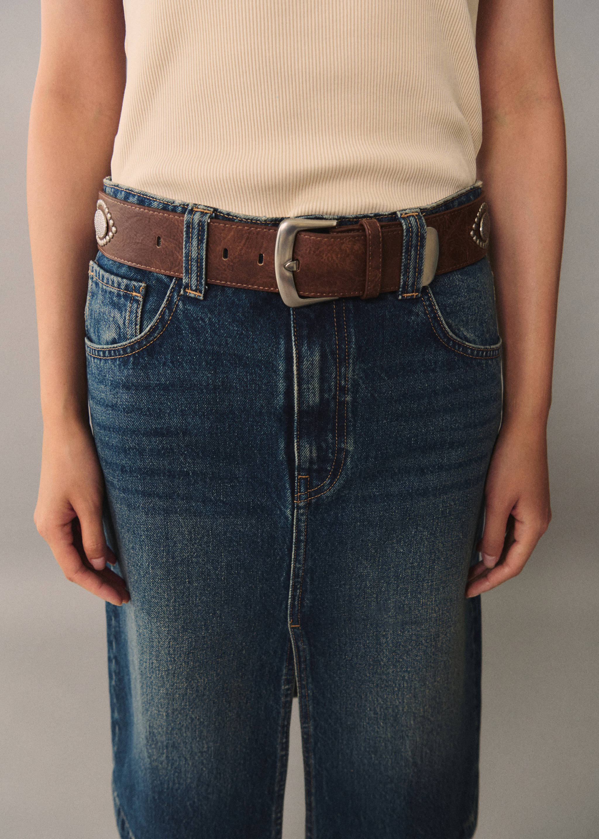 Metal appliqué belt - Details of the article 9
