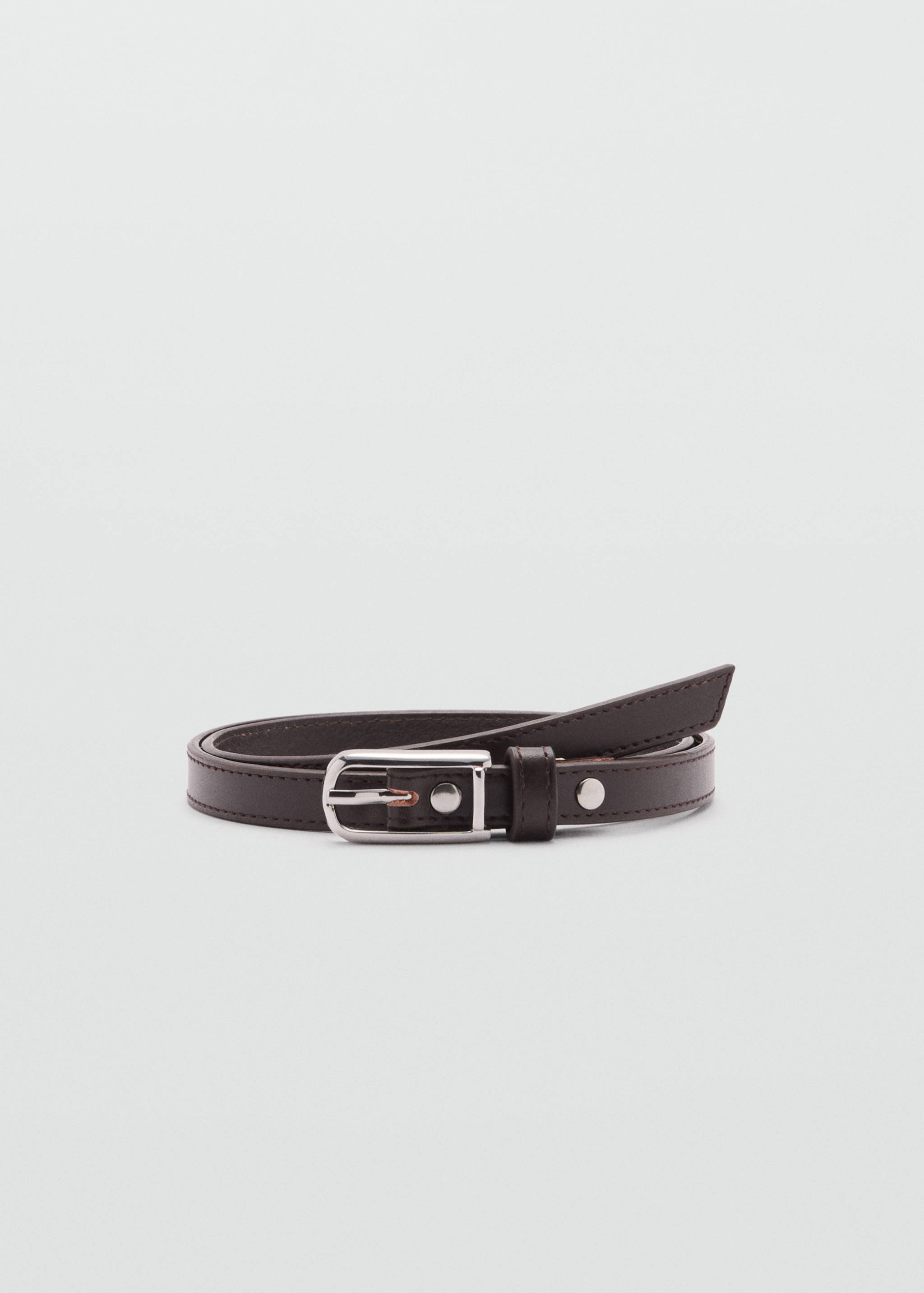 Leather skinny belt - Article without model