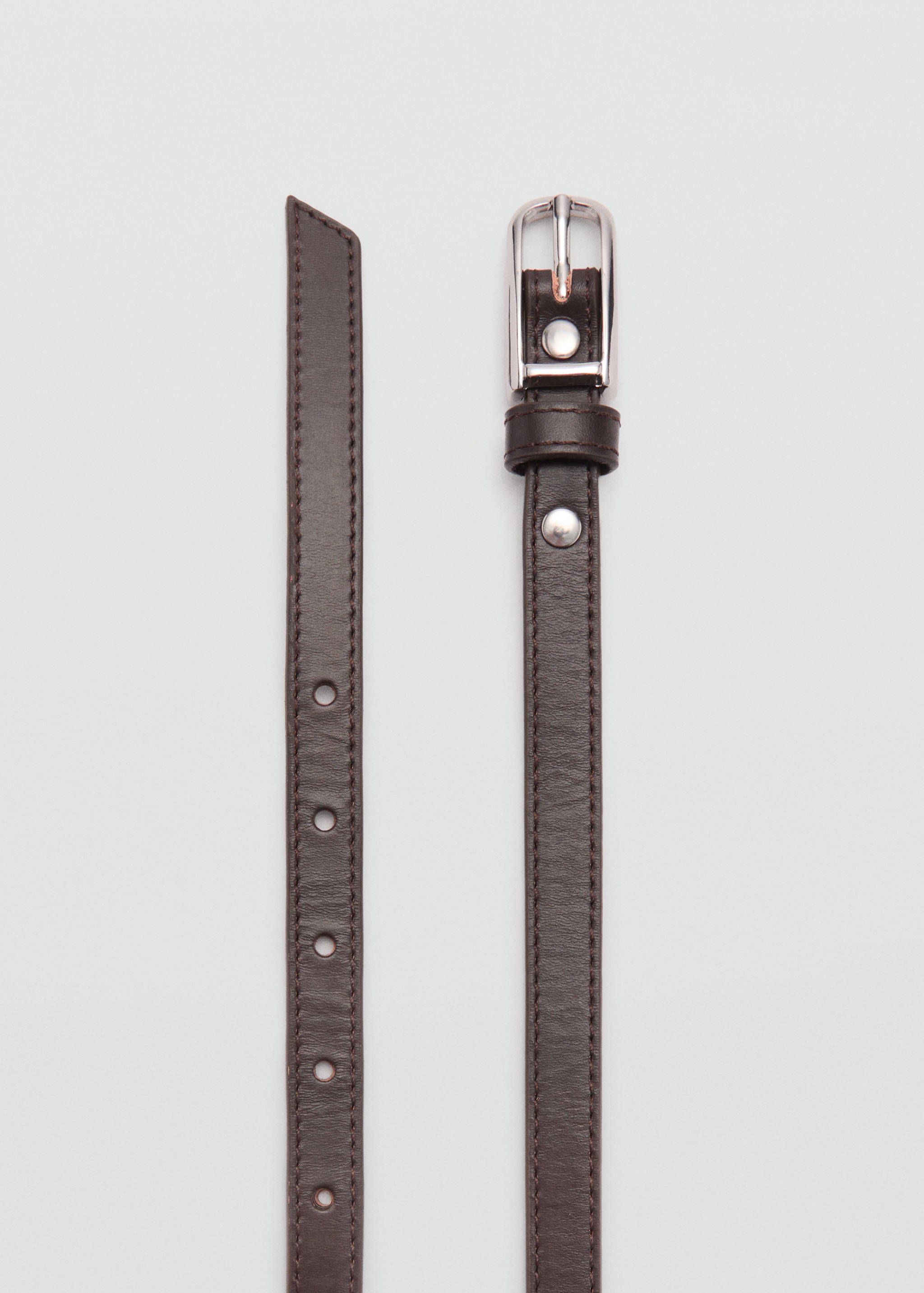 Leather skinny belt - Details of the article 1
