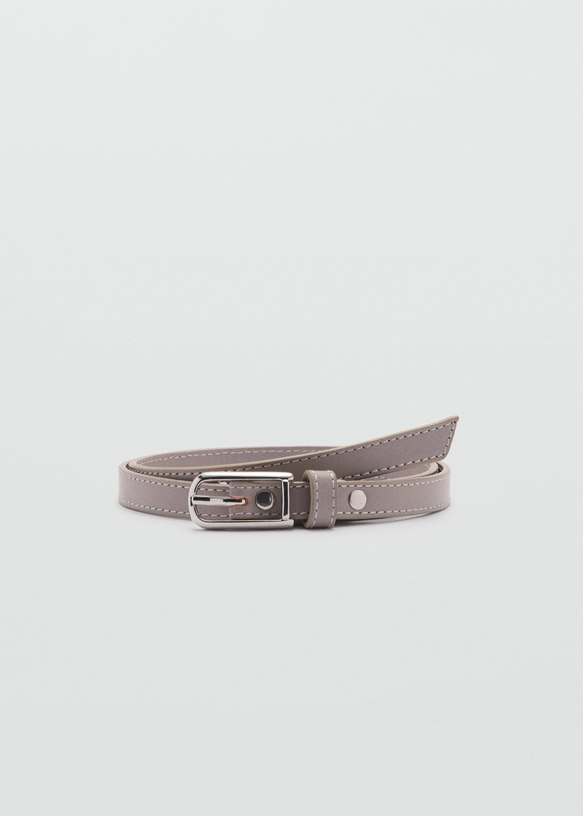 Leather skinny belt - Article without model