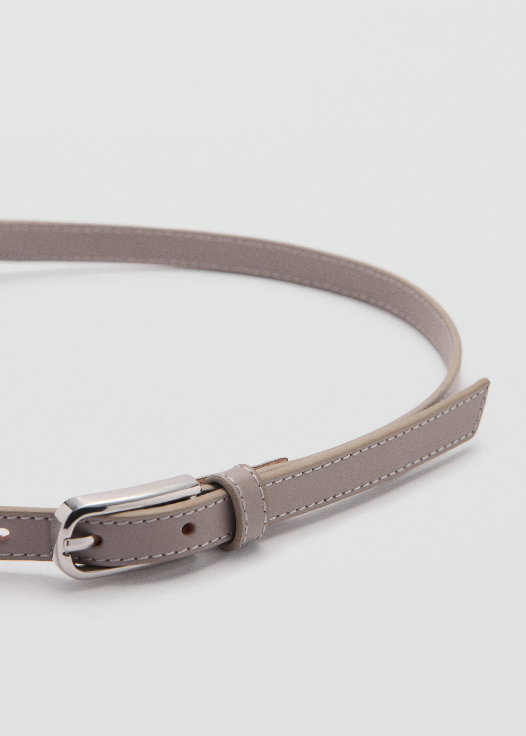 Leather skinny belt - Medium plane