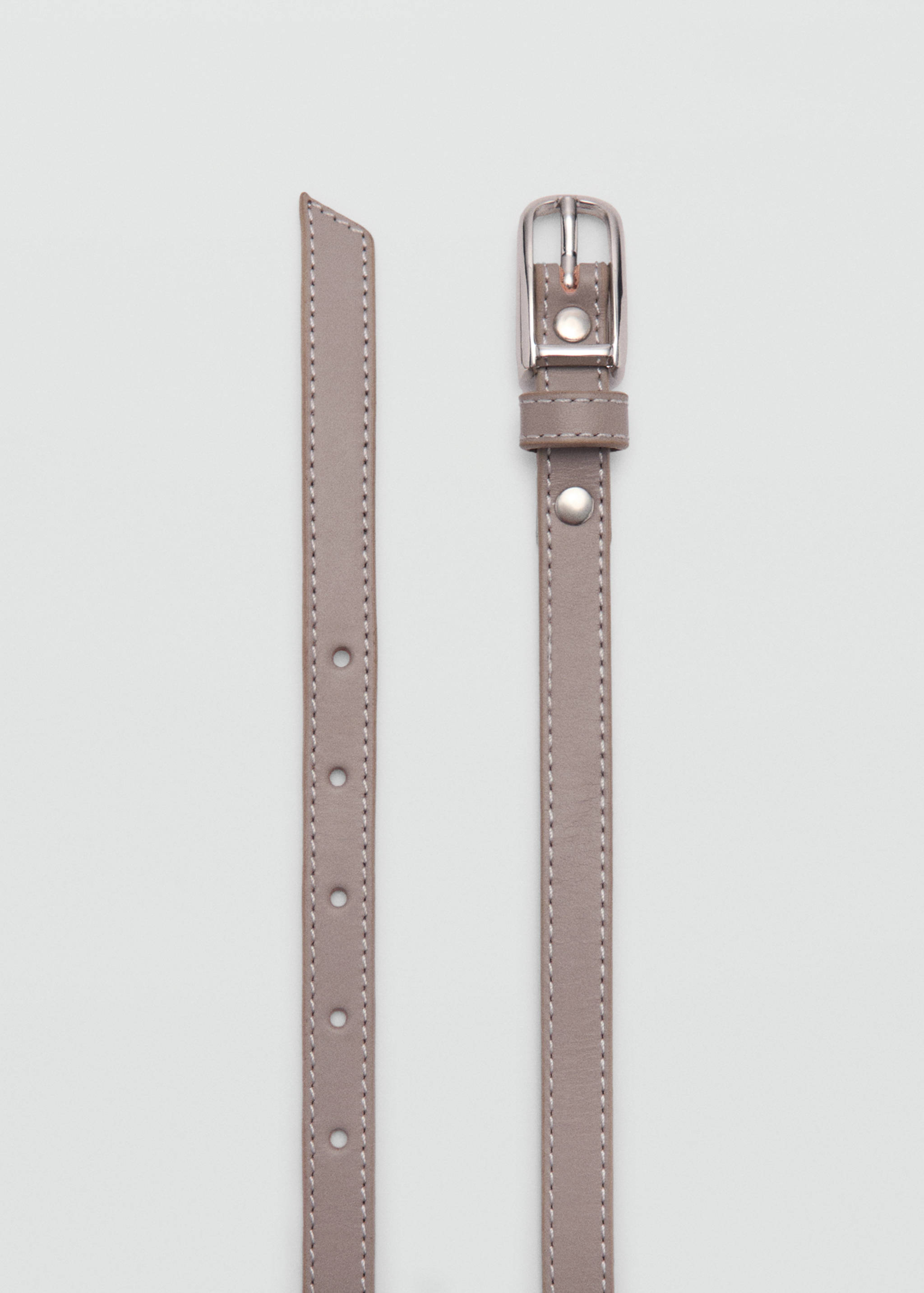 Leather skinny belt - Details of the article 1