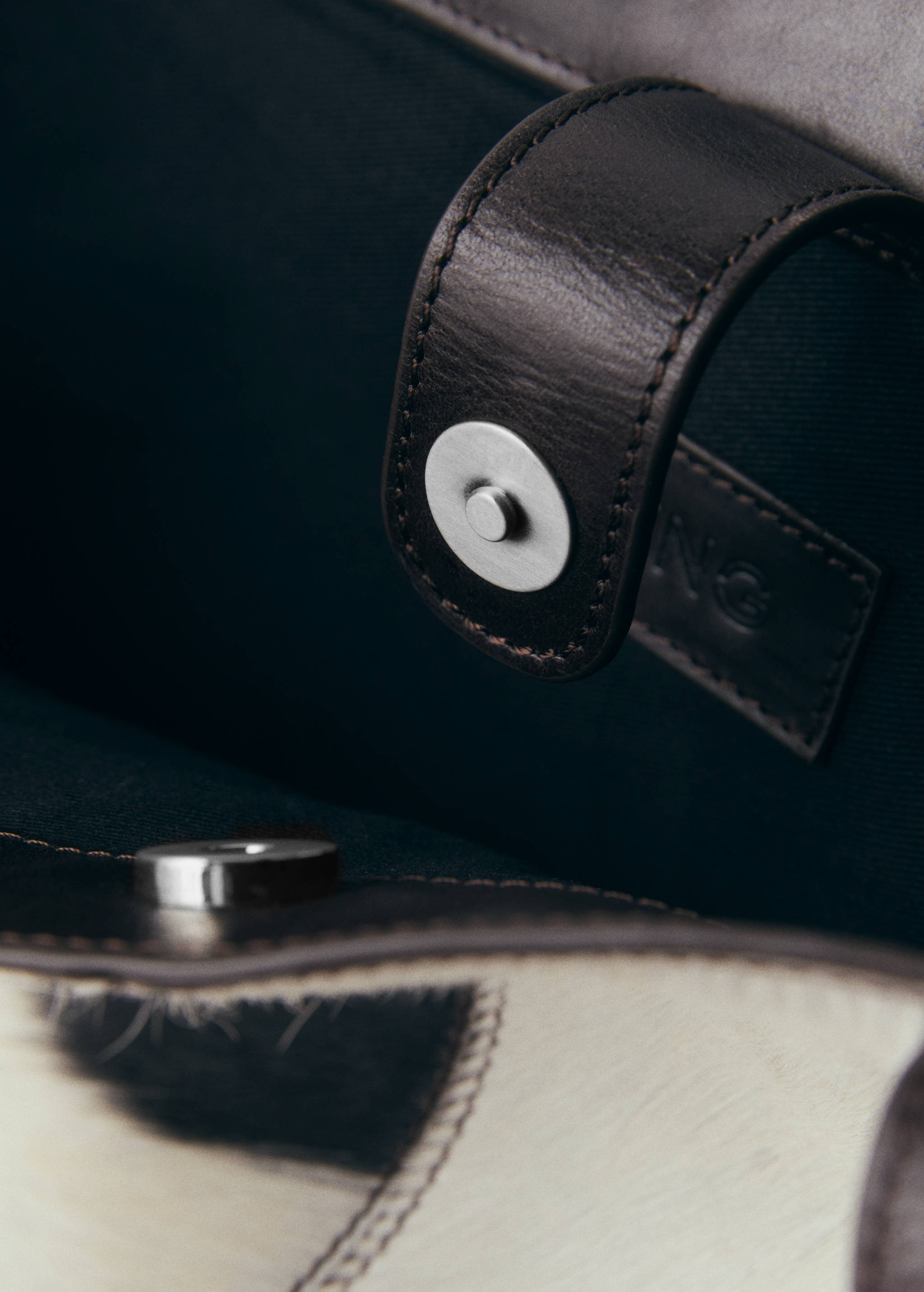 Suede bag with studs - Details of the article 2