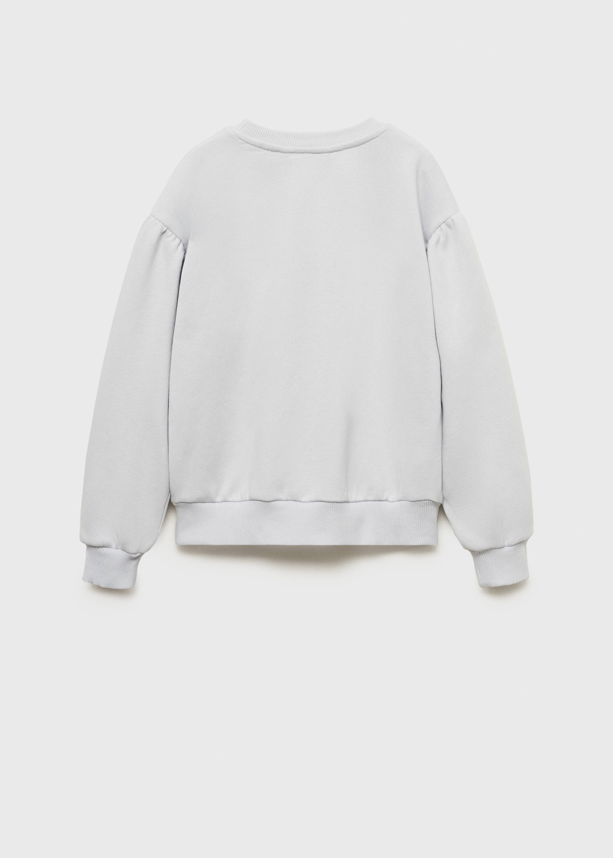 Embroidered detail cotton sweatshirt - Reverse of the article