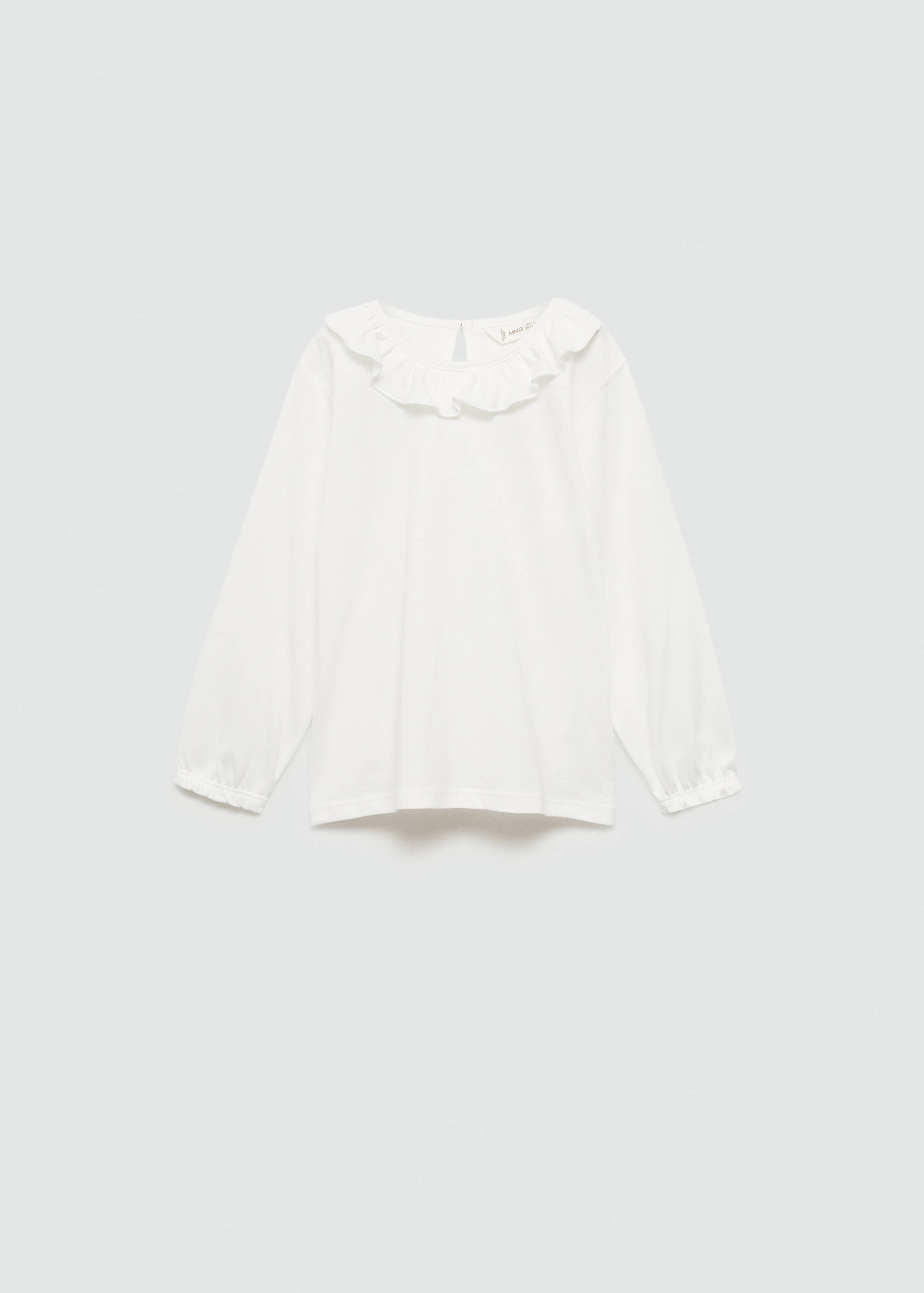Ruffled collar t-shirt - Article without model