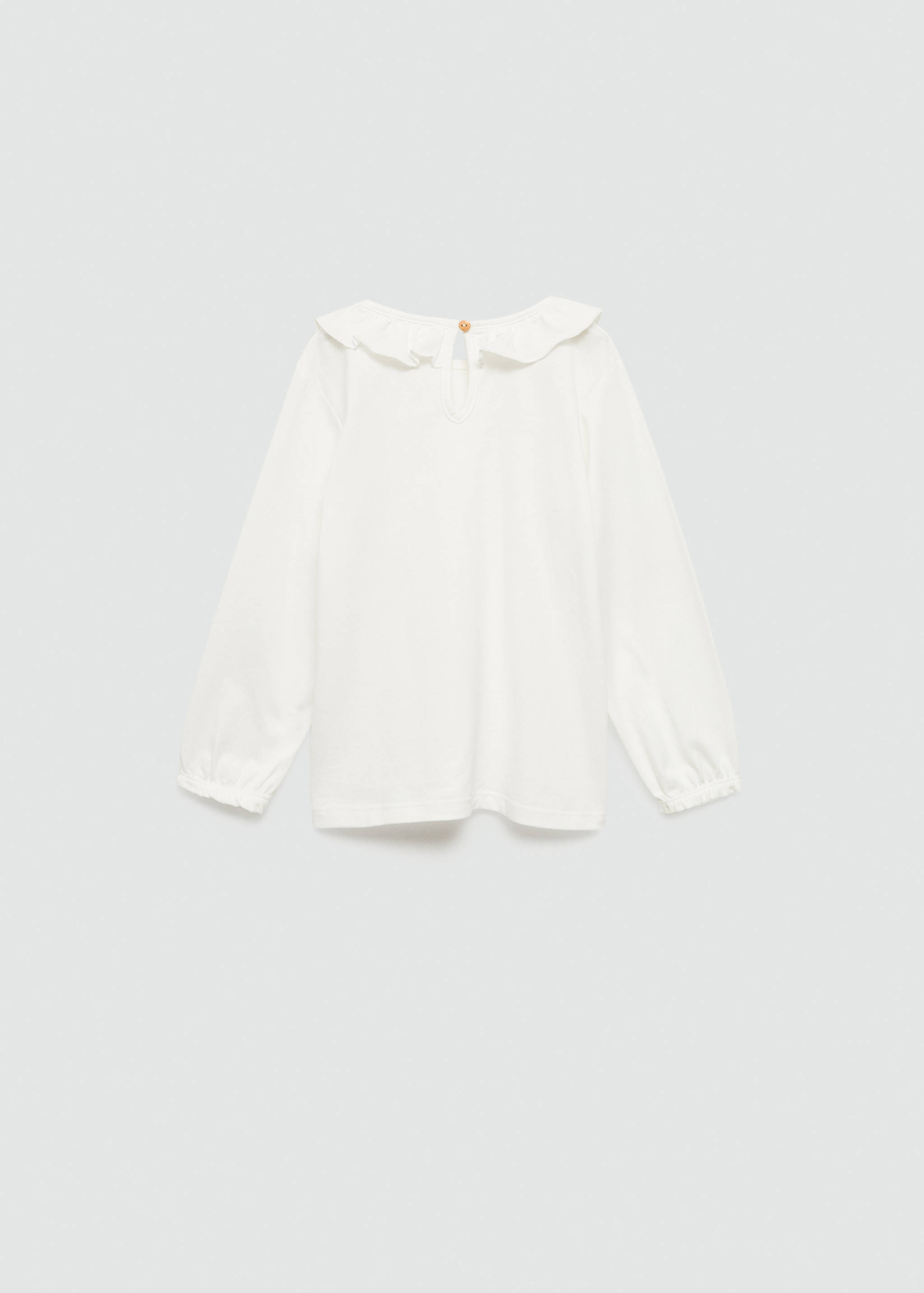 Ruffled collar t-shirt - Reverse of the article