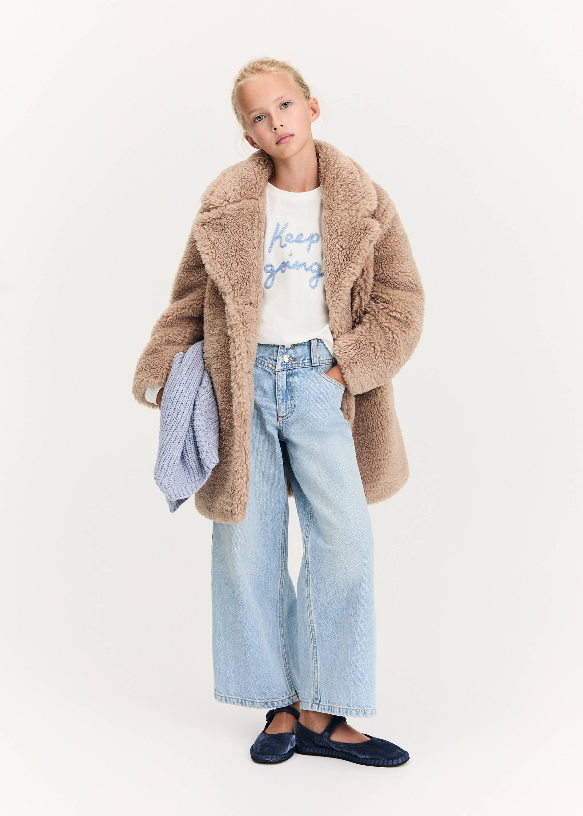 Embroidered detail T-shirt - General plane