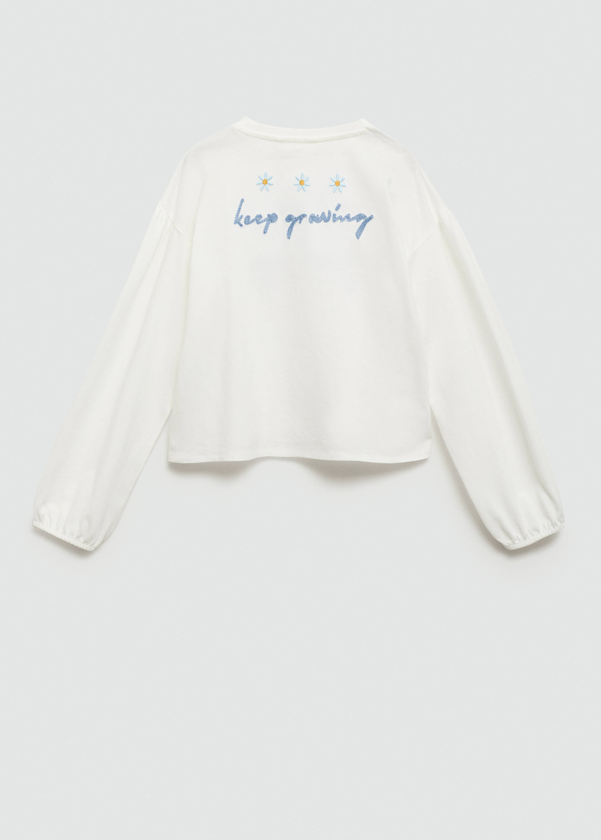 Embroidered detail T-shirt - Reverse of the article