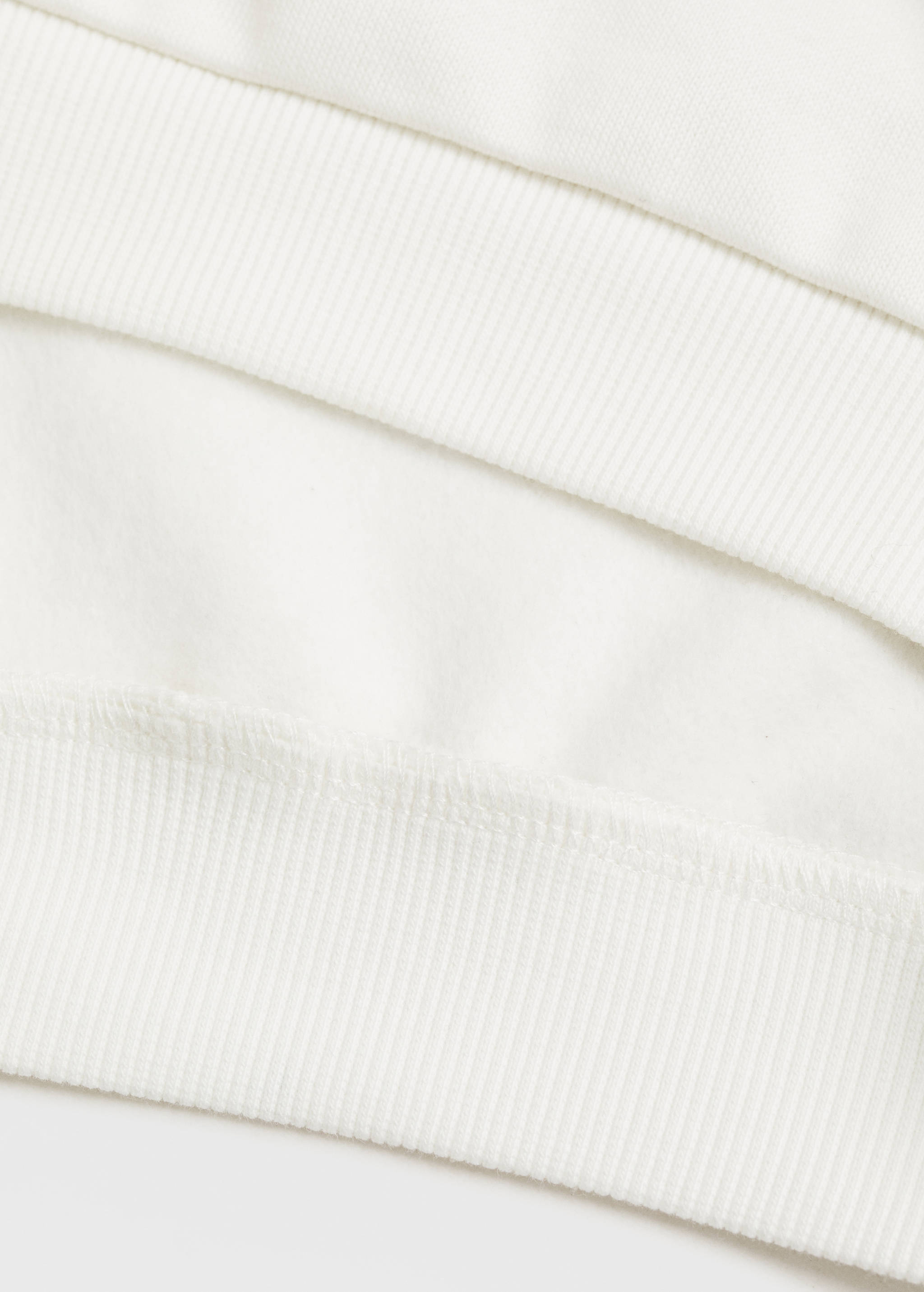 Baumwoll-Sweatshirt mit Stickdetail - Detail des Artikels 0