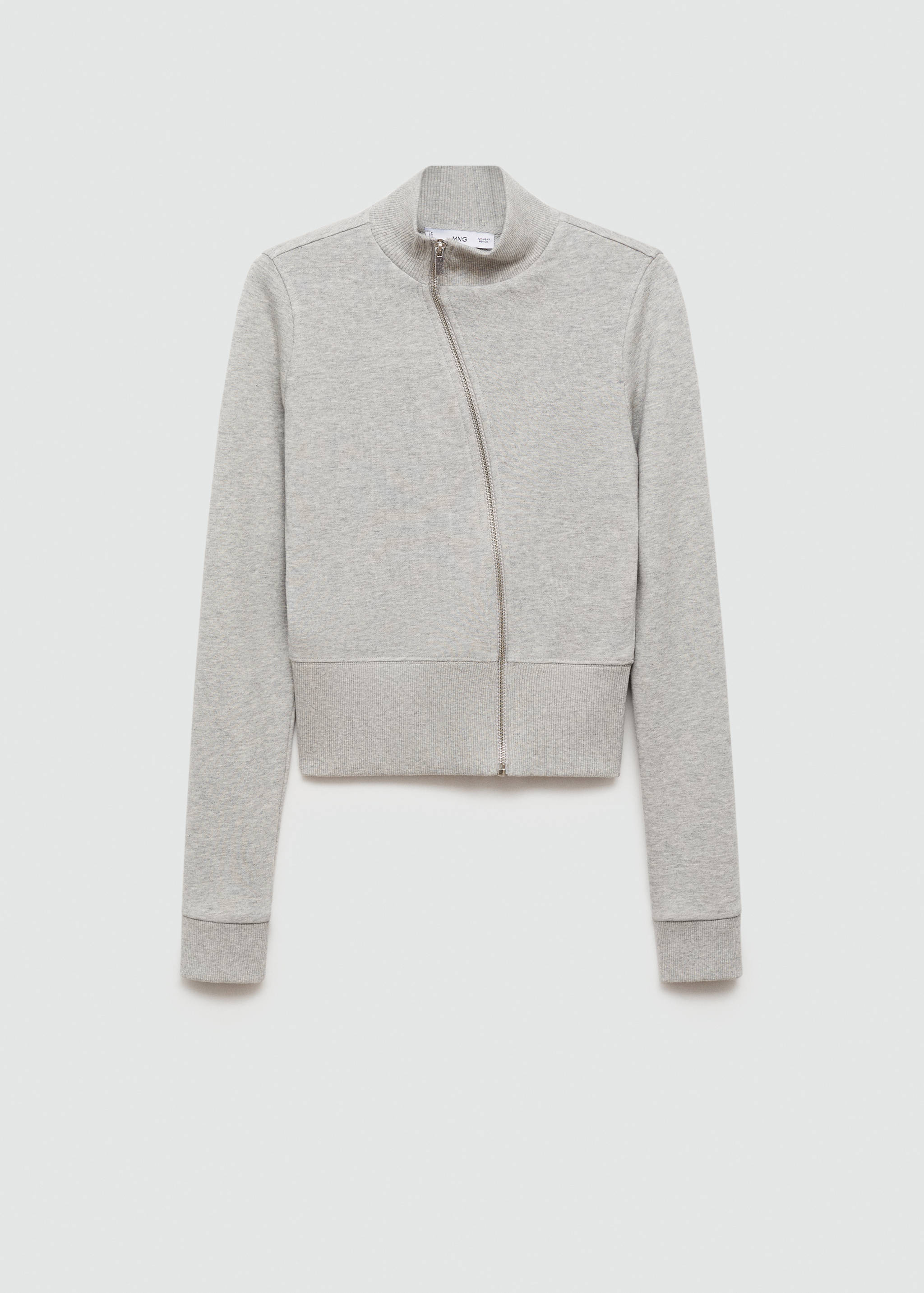 سويت شيرت بسحاب غير متماثل - منتج دون نموذج