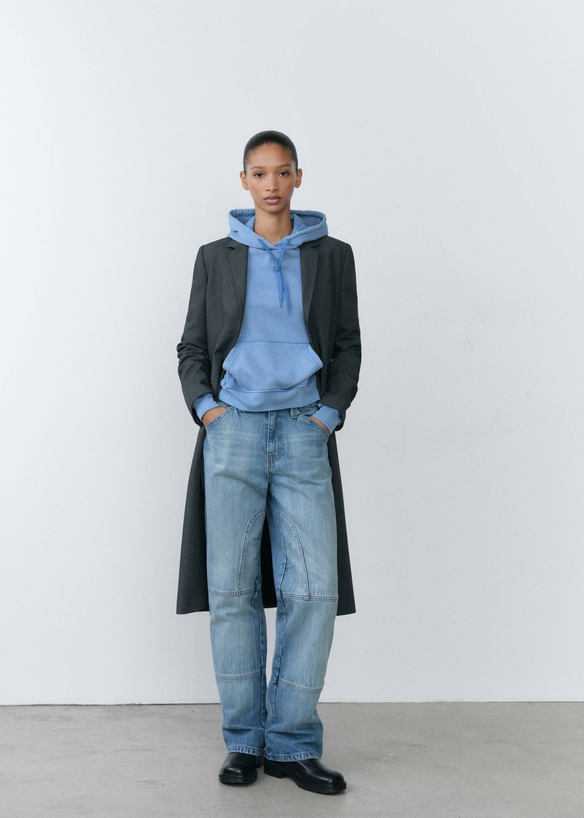 Свитшот с капюшоном, хлопок - Общий план