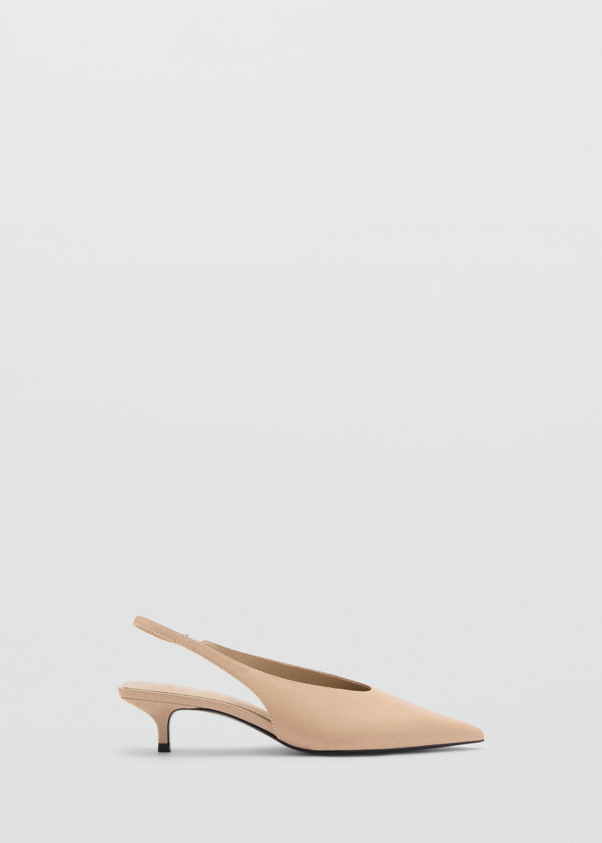 Kitten-heel leather shoes - Article without model