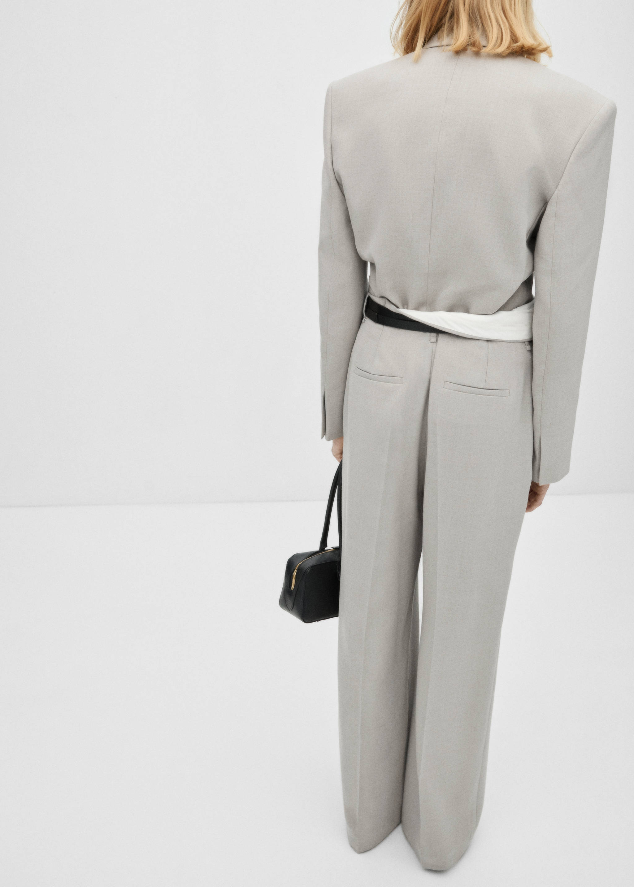 Straight-fit suit trousers - Reverse of the article