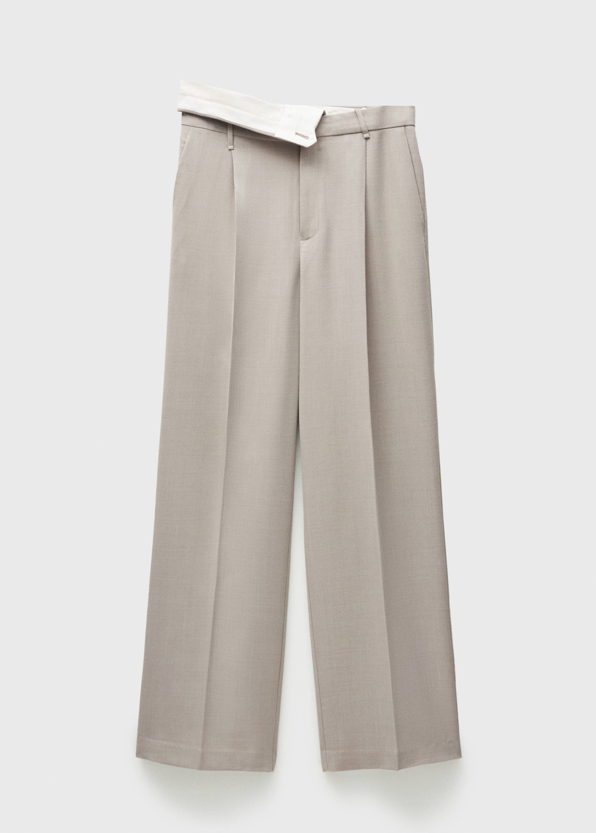 Straight-fit suit trousers - Article without model