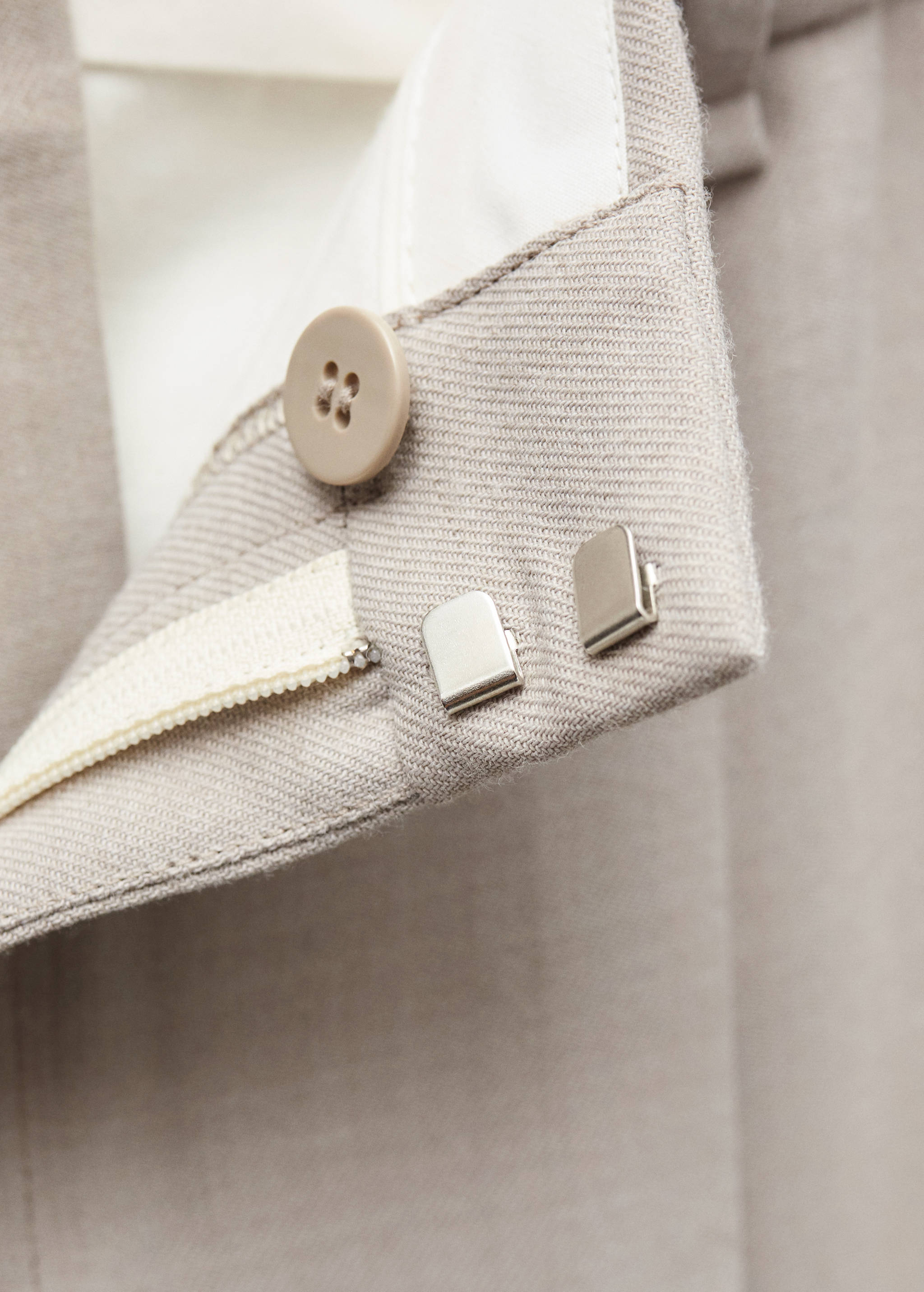 Straight-fit suit trousers - Details of the article 0