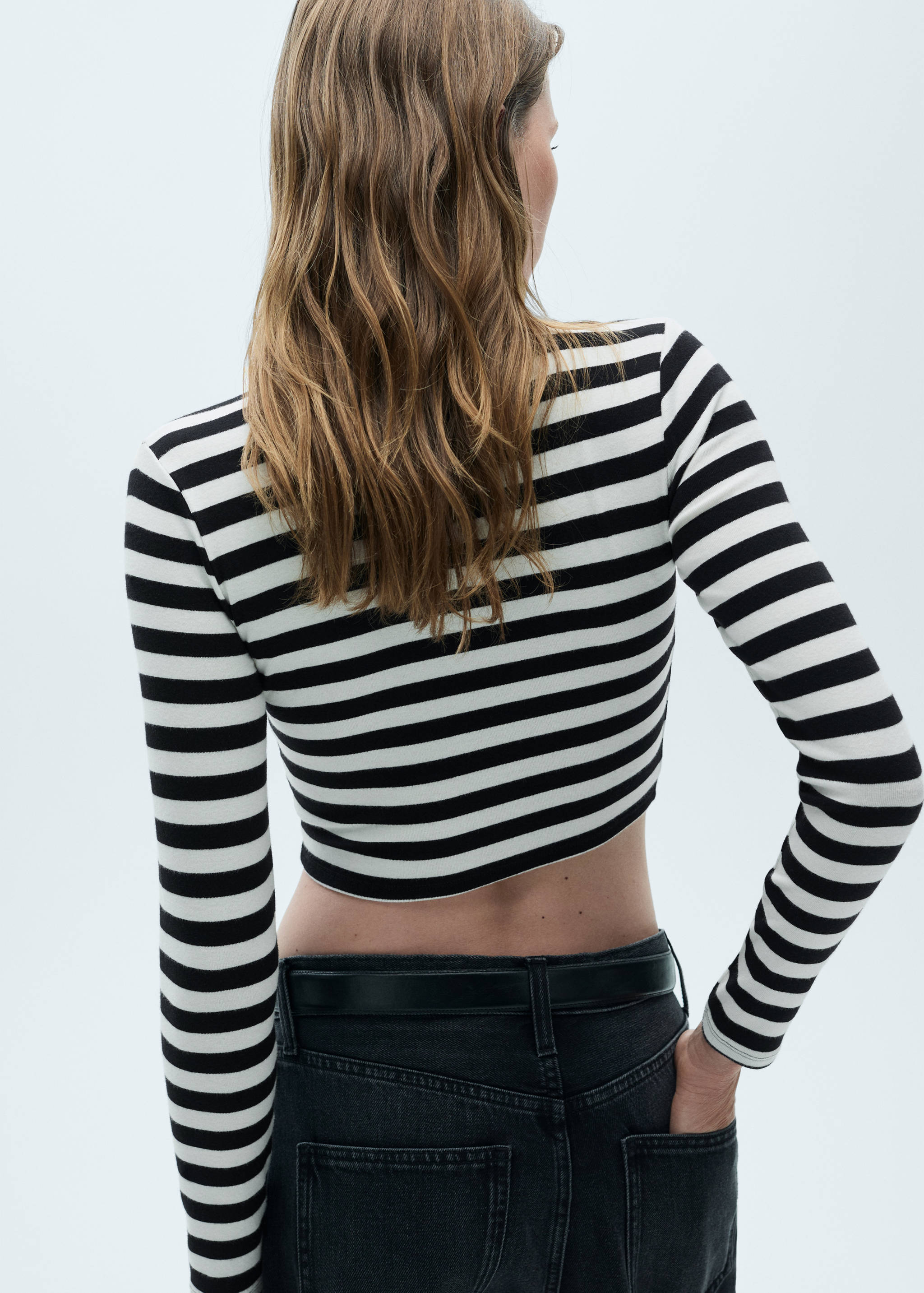 T-shirt modal rayé - Verso de l’article