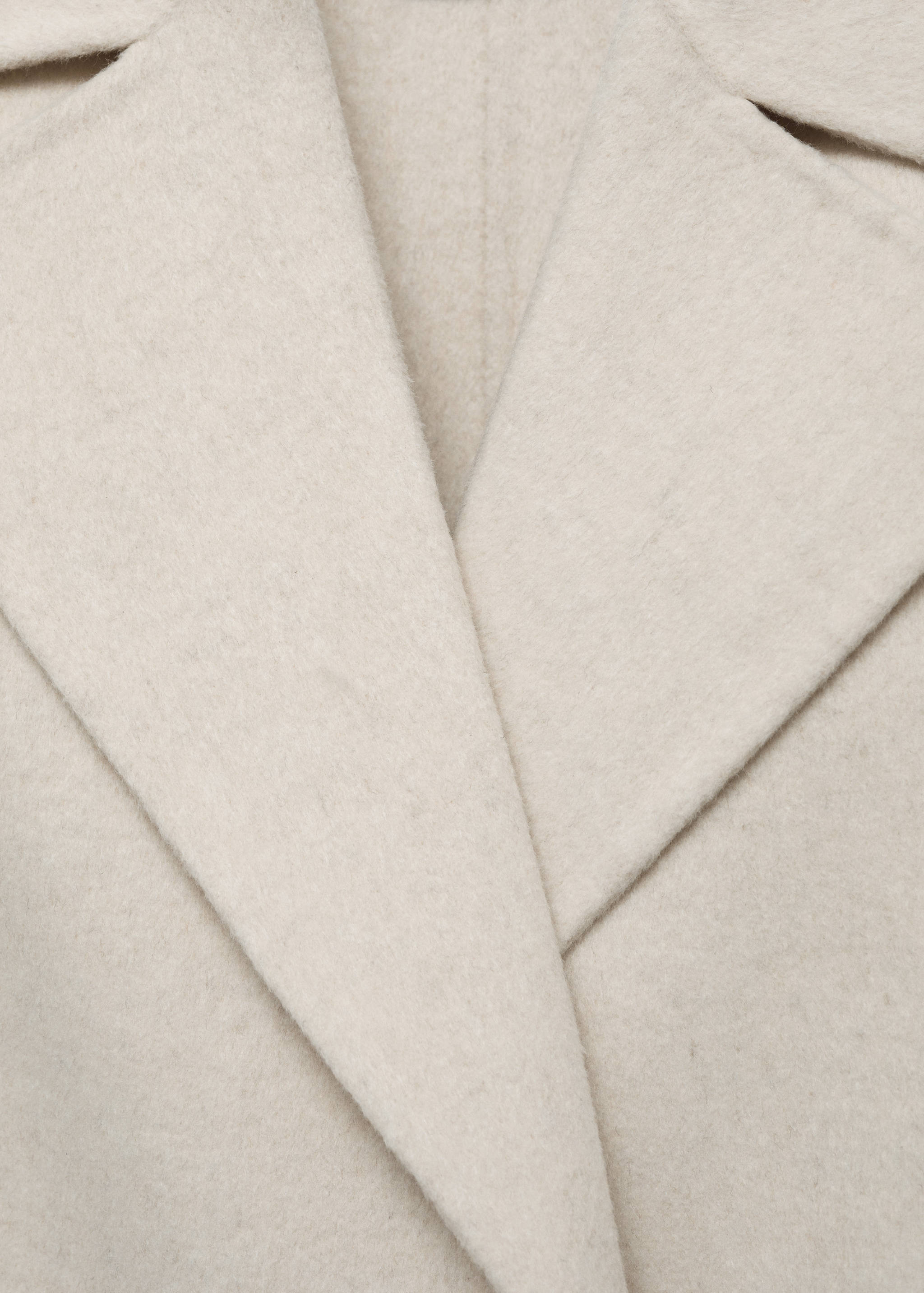 Handmade wool coat with belt - Details of the article 8