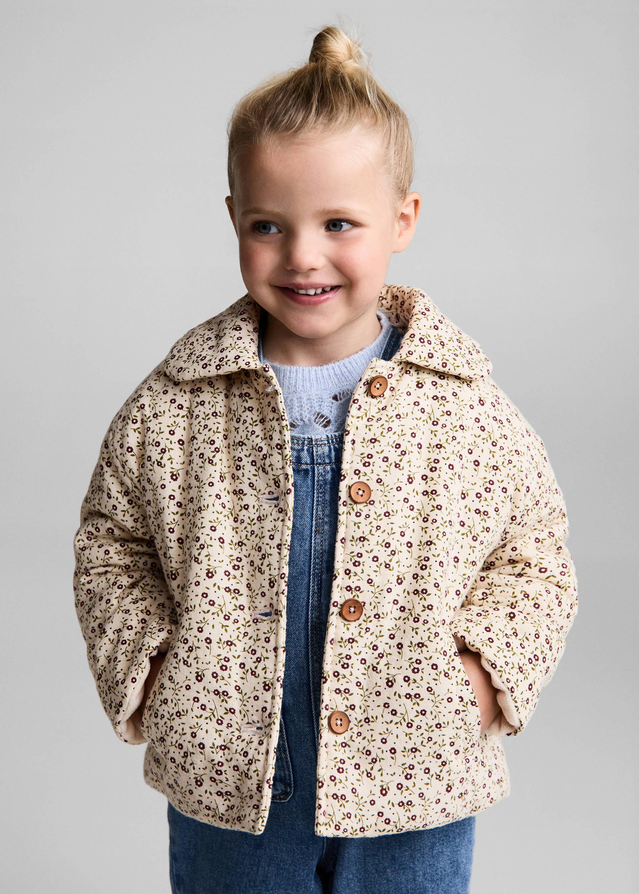 Manteau imprimé coton - Plan moyen