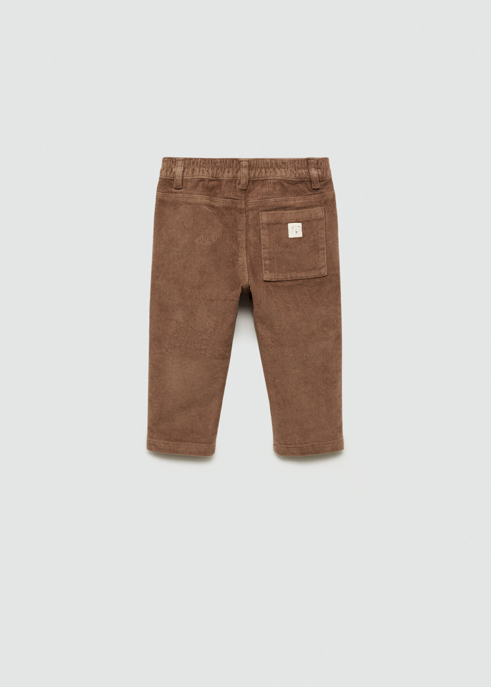 Cotton corduroy trousers - Reverse of the article