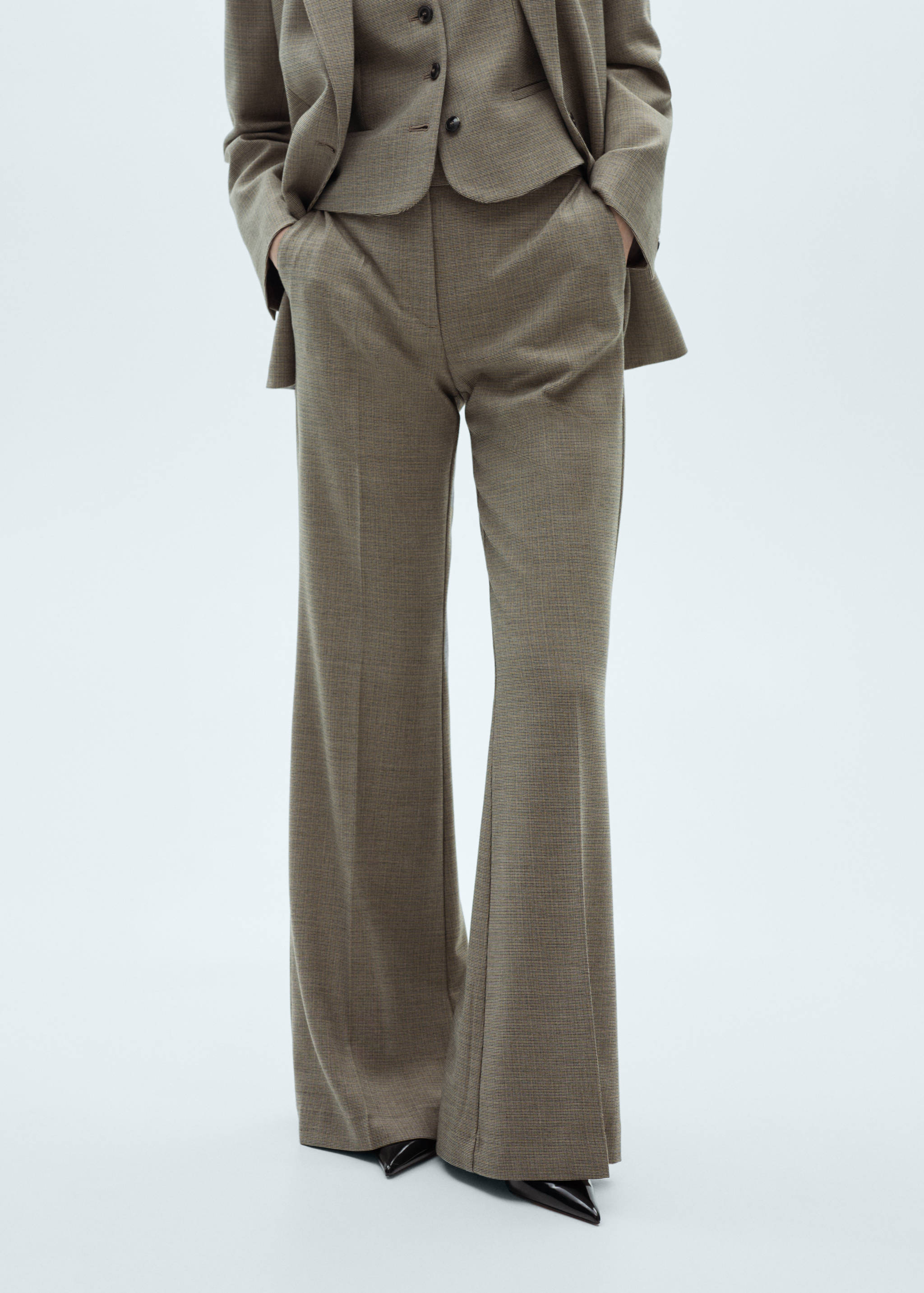 Flared suit trousers - Medium plane