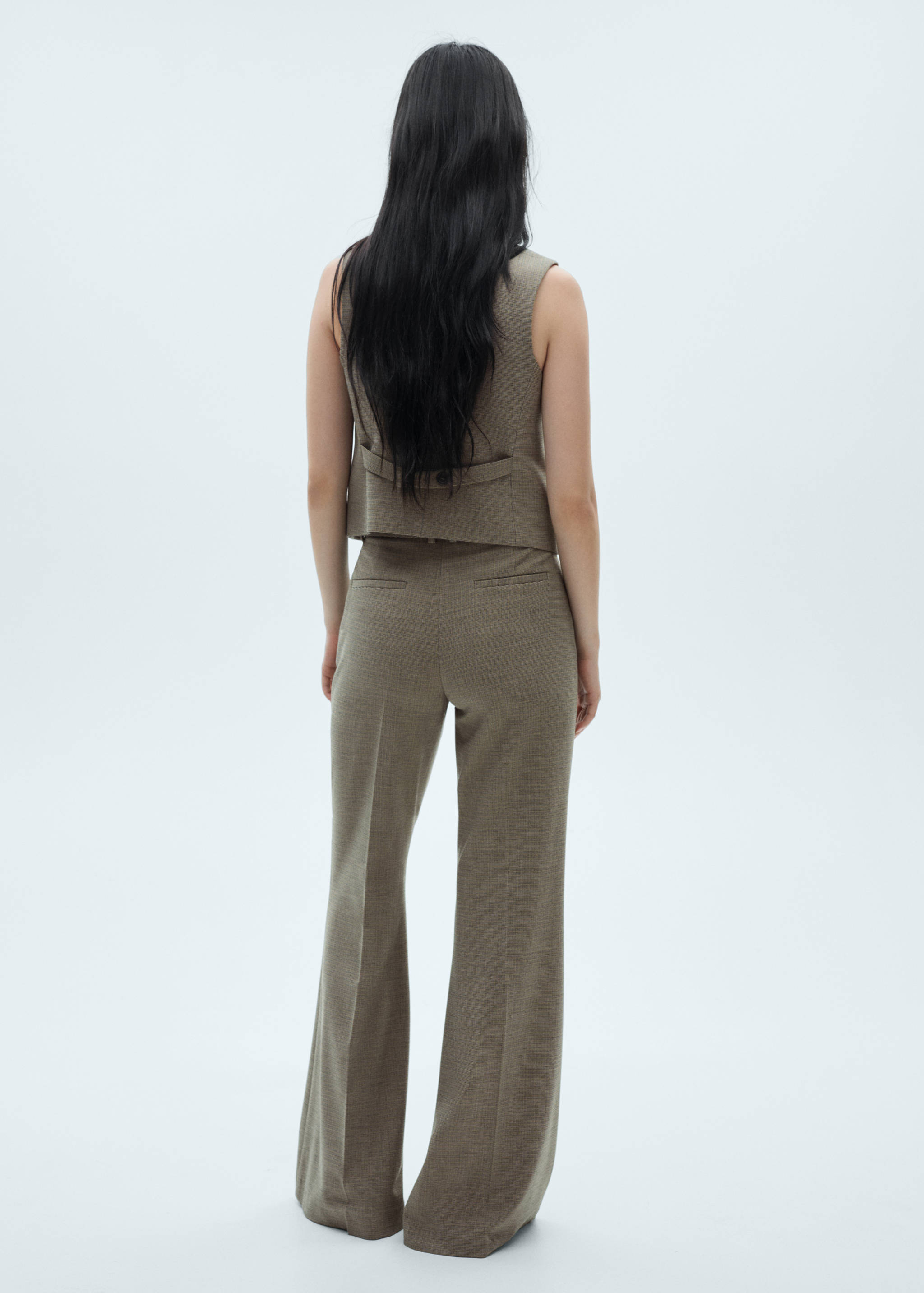 Flared suit trousers - Reverse of the article