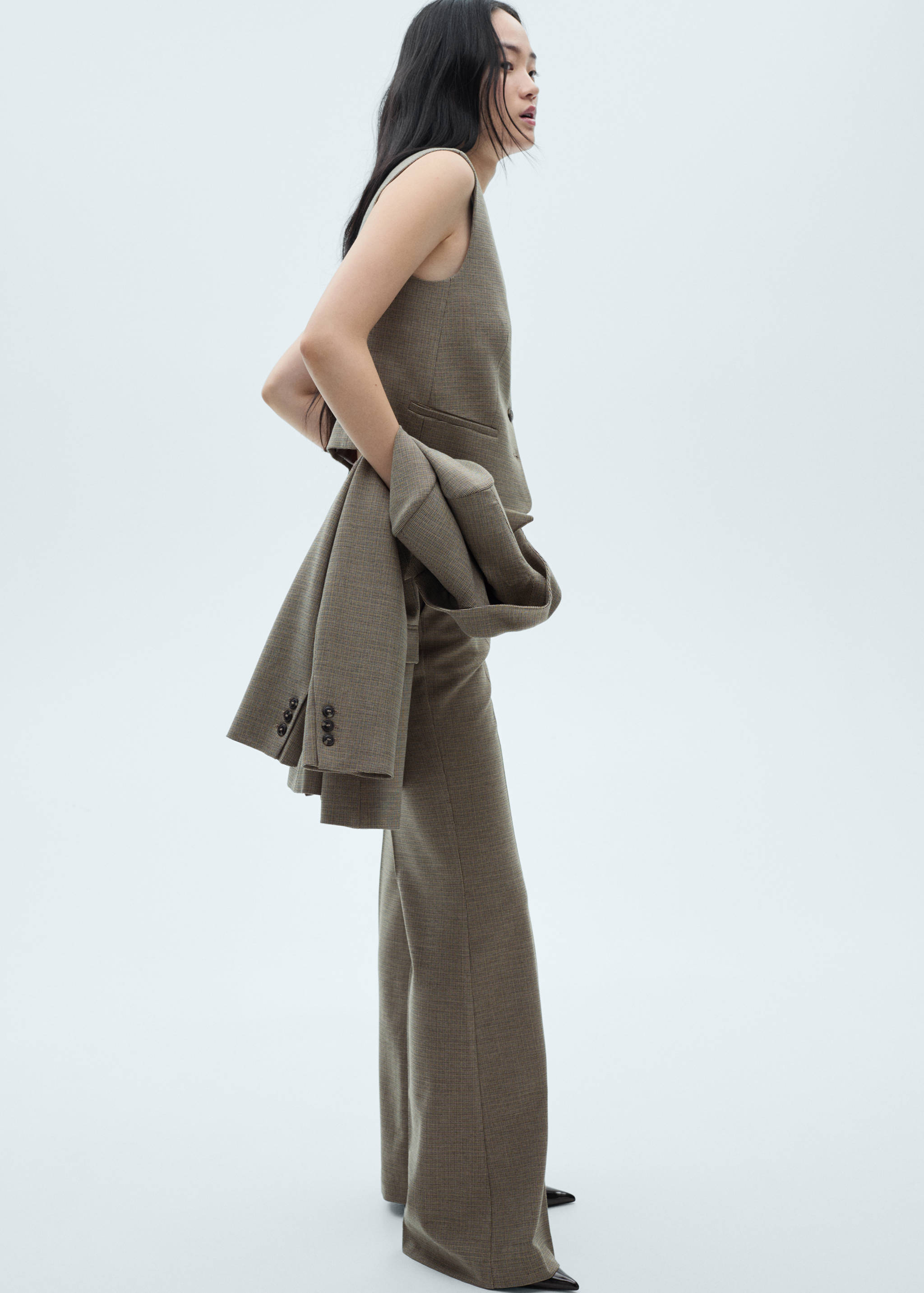 Flared suit trousers - Details of the article 2