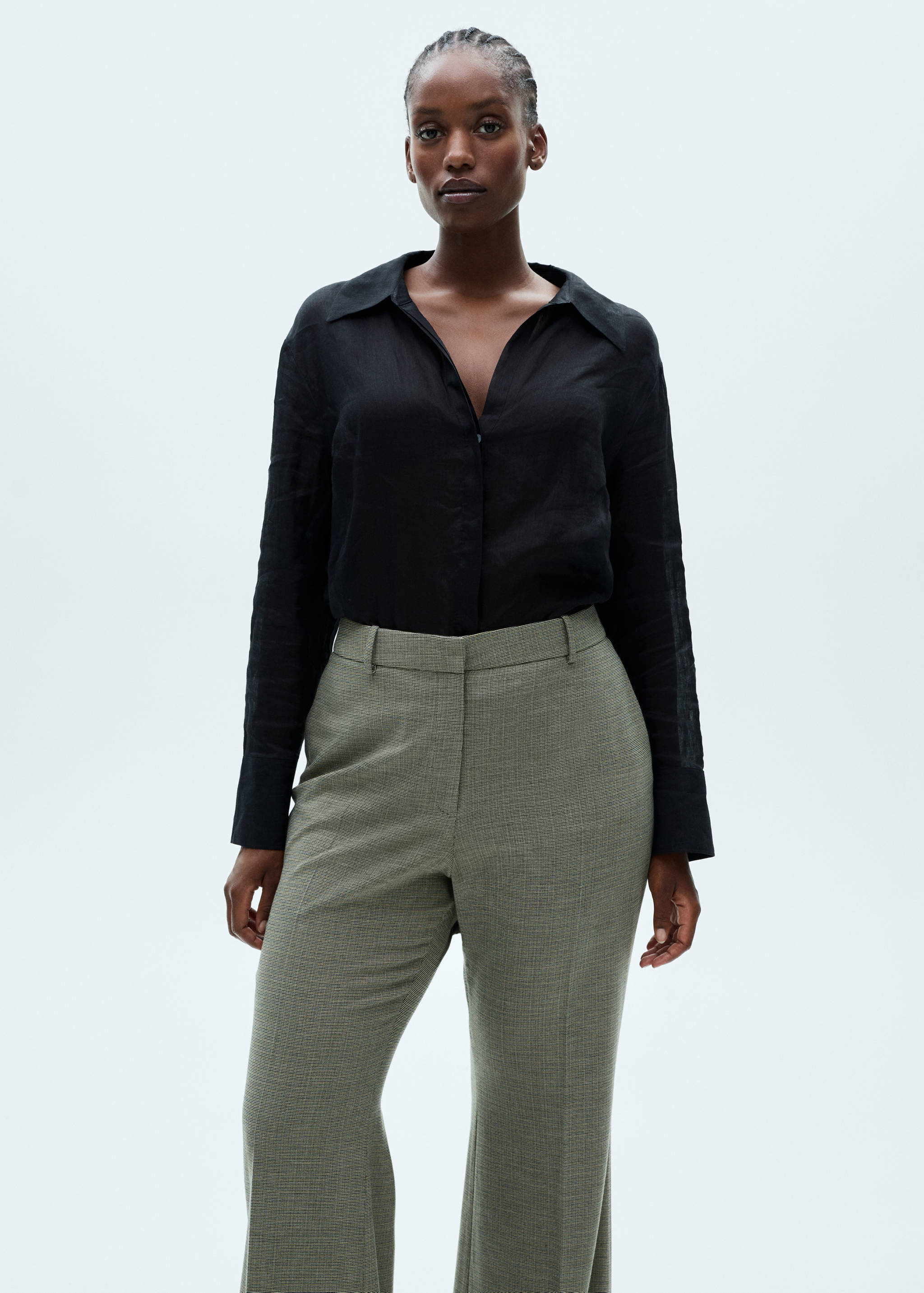 Flared suit trousers - Details of the article 5