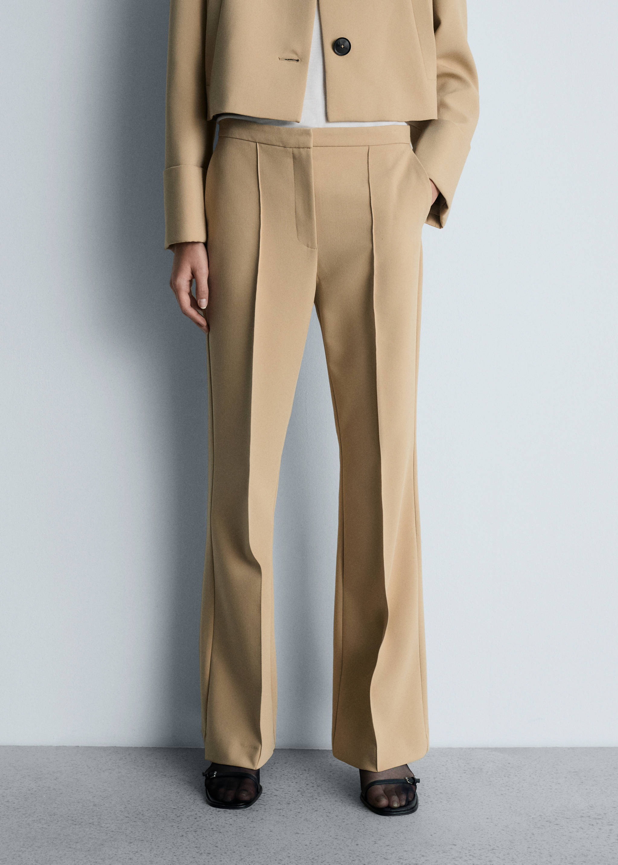 Flared suit trousers - Medium plane