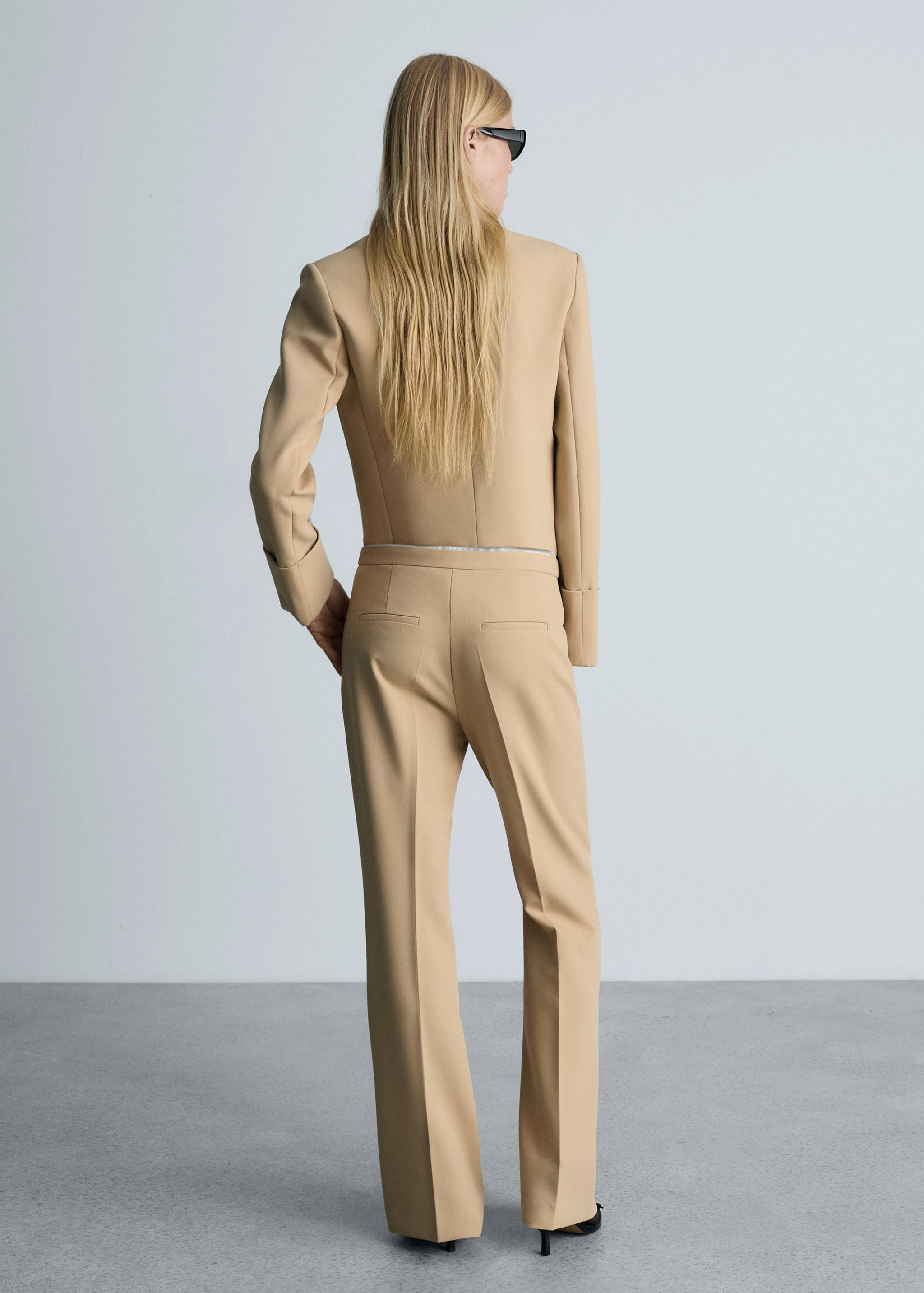 Flared suit trousers - Reverse of the article