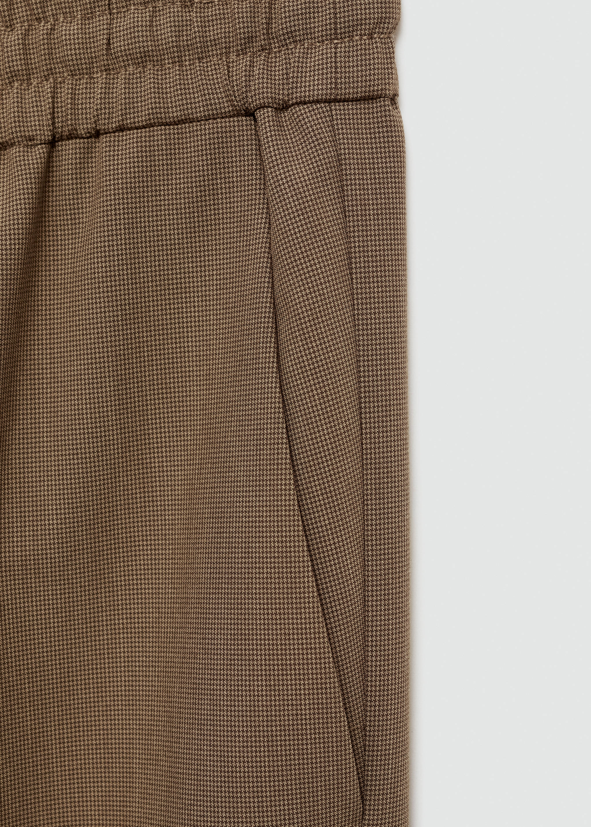 Straight-fit pants with elastic waist - Details of the article 0