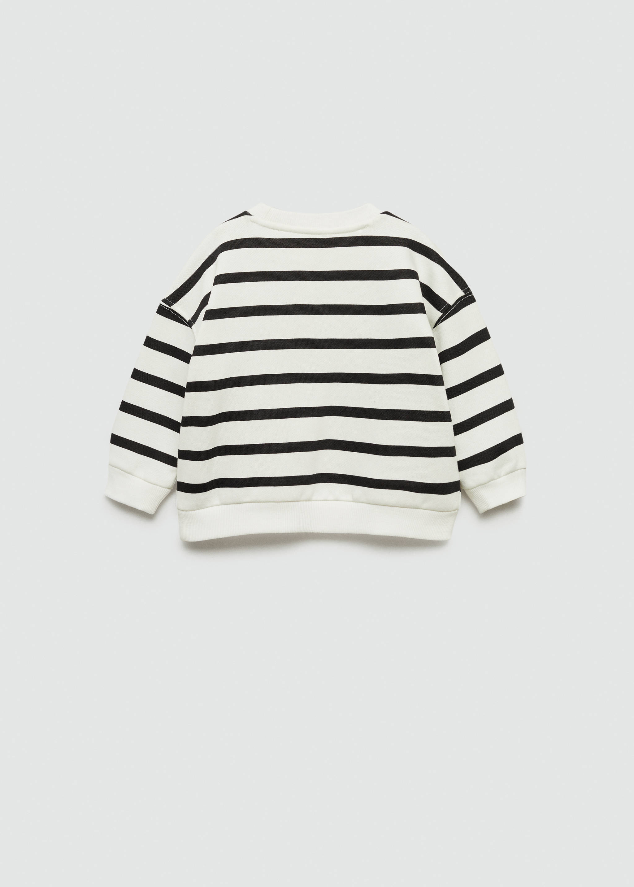 Striped print sweatshirt - Reverse of the article