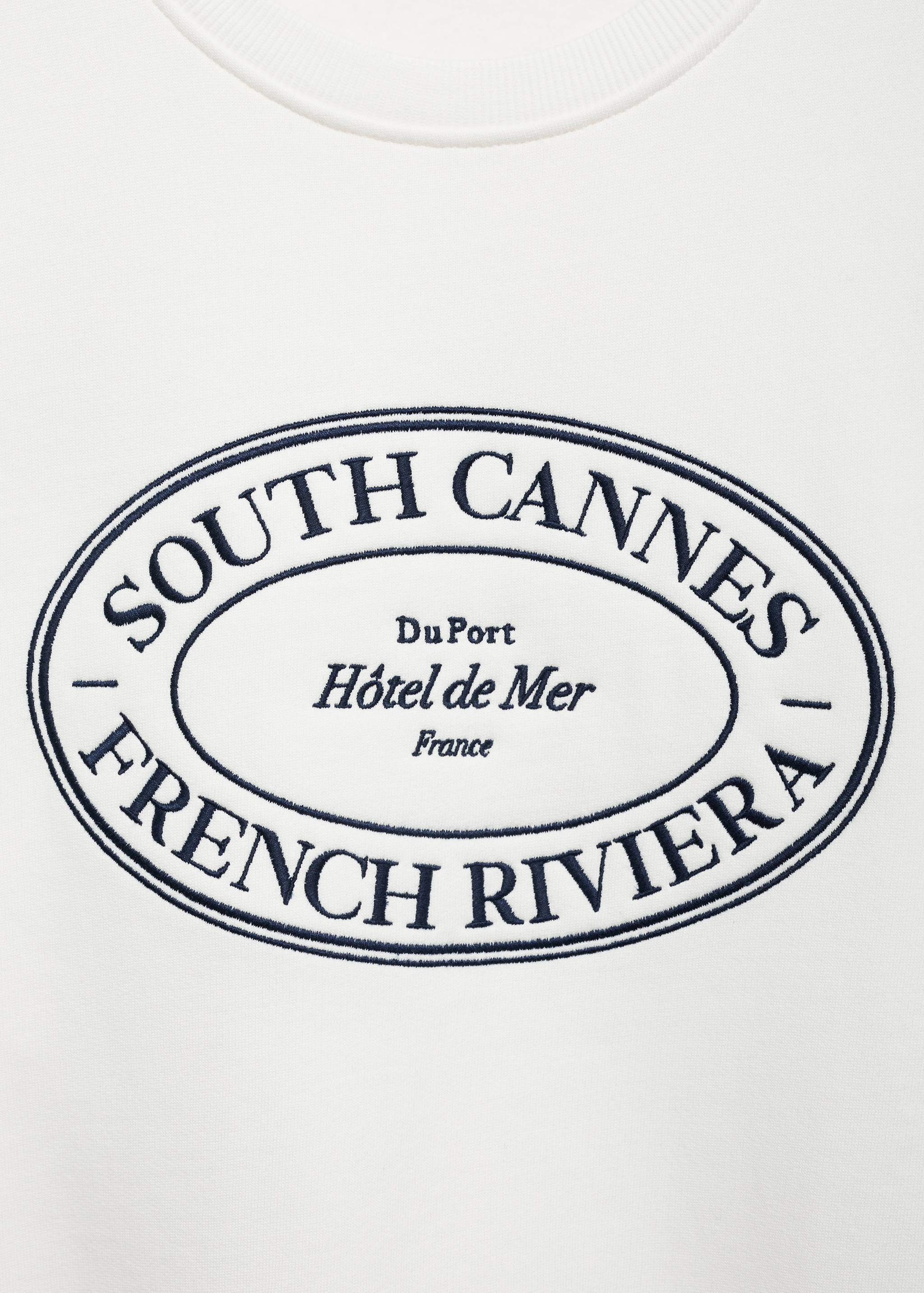 Sweat-shirt coton détails brodés - Détail de l'article 8