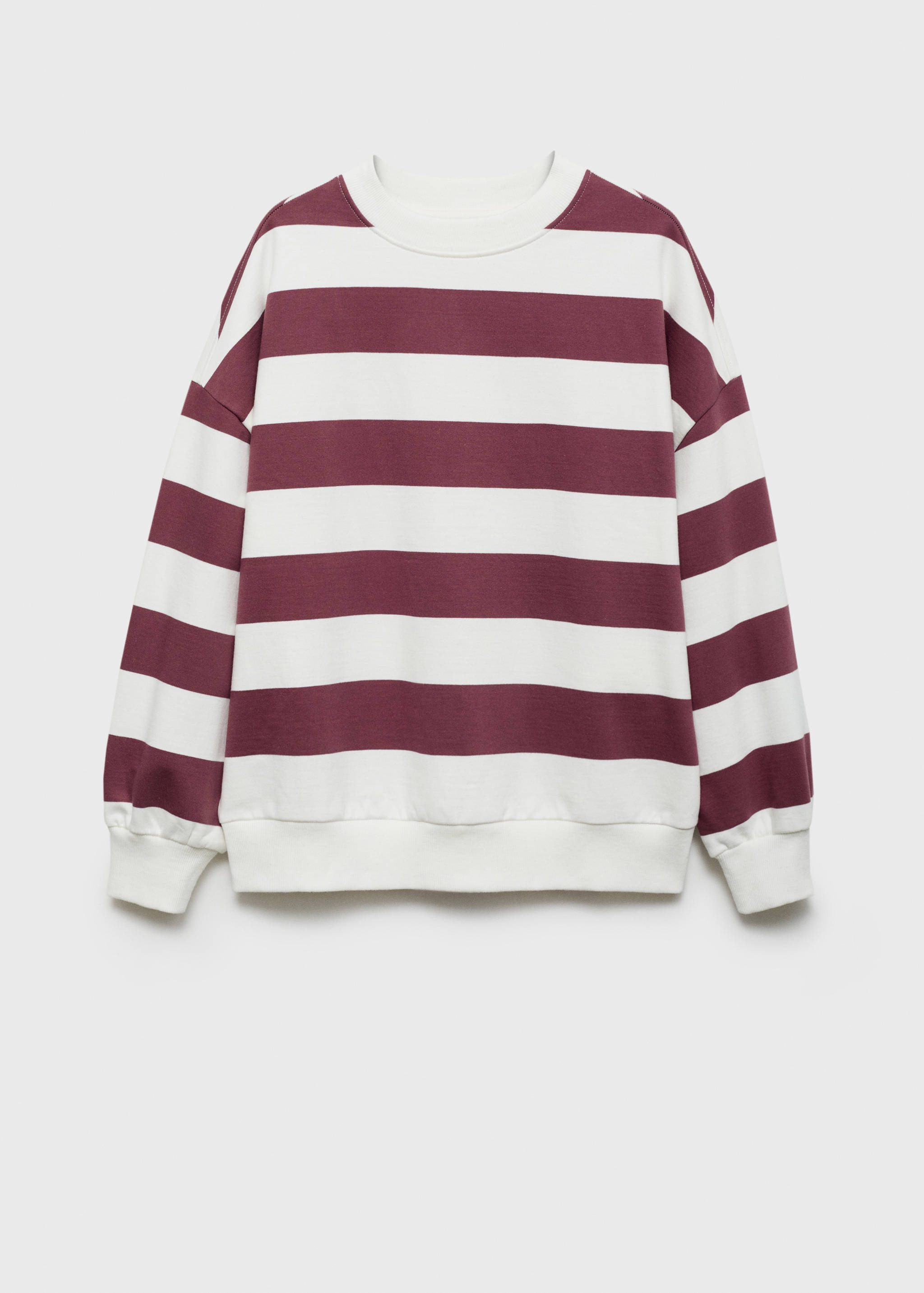 Striped cotton-blend sweatshirt - Article without model