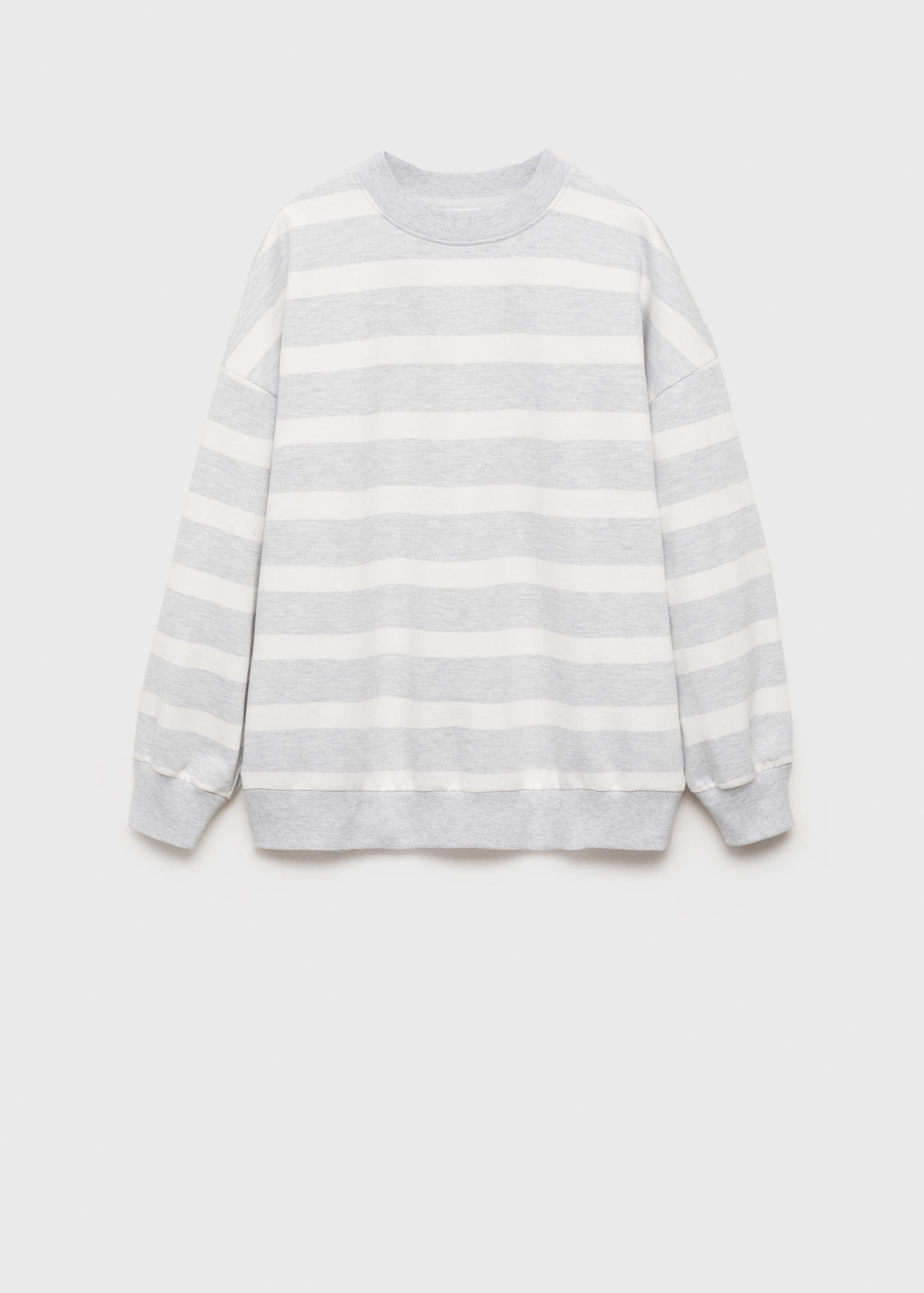 Striped cotton-blend sweatshirt - Article without model