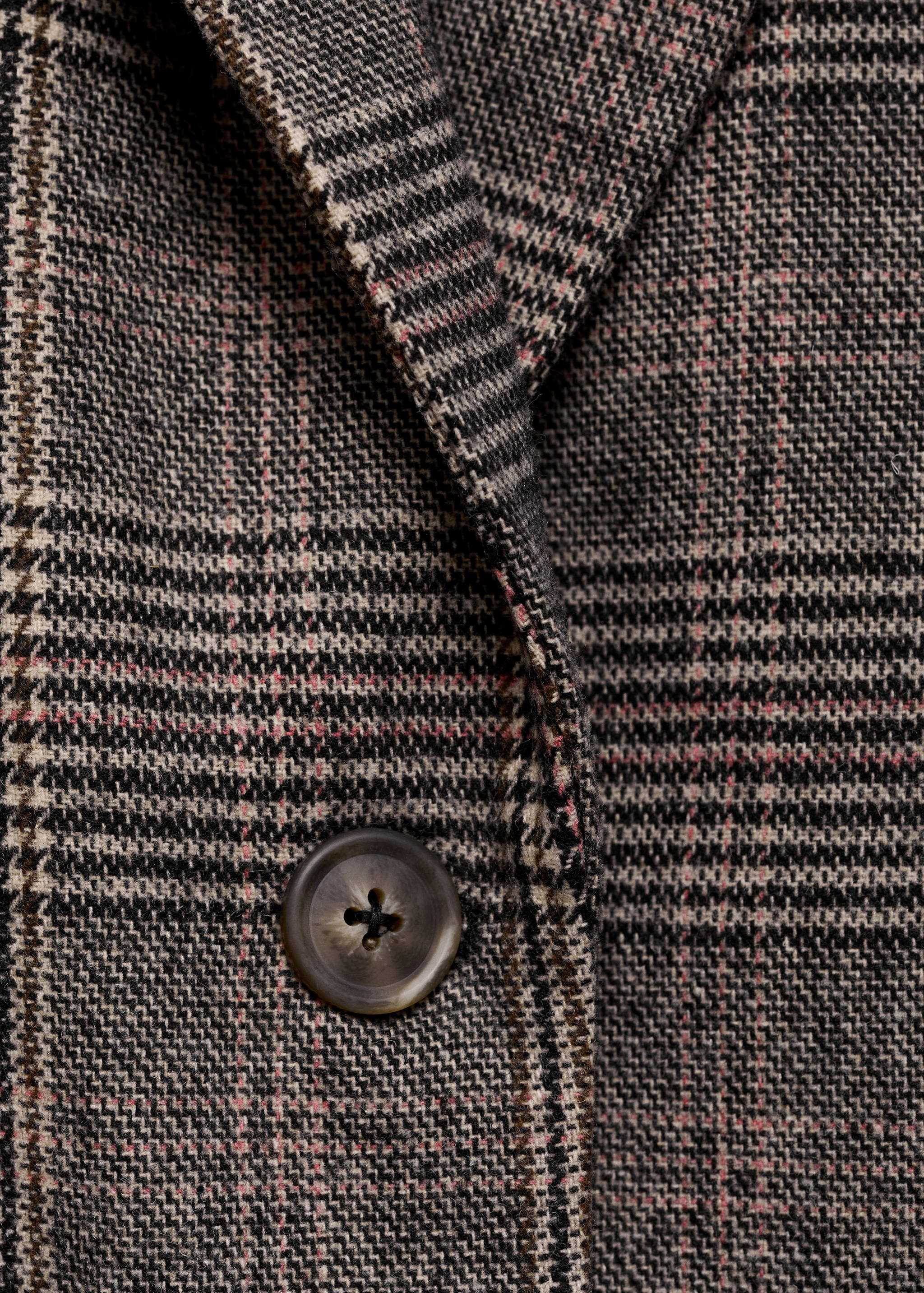 Клетчатое пальто с шерстью - Деталь изделия 8