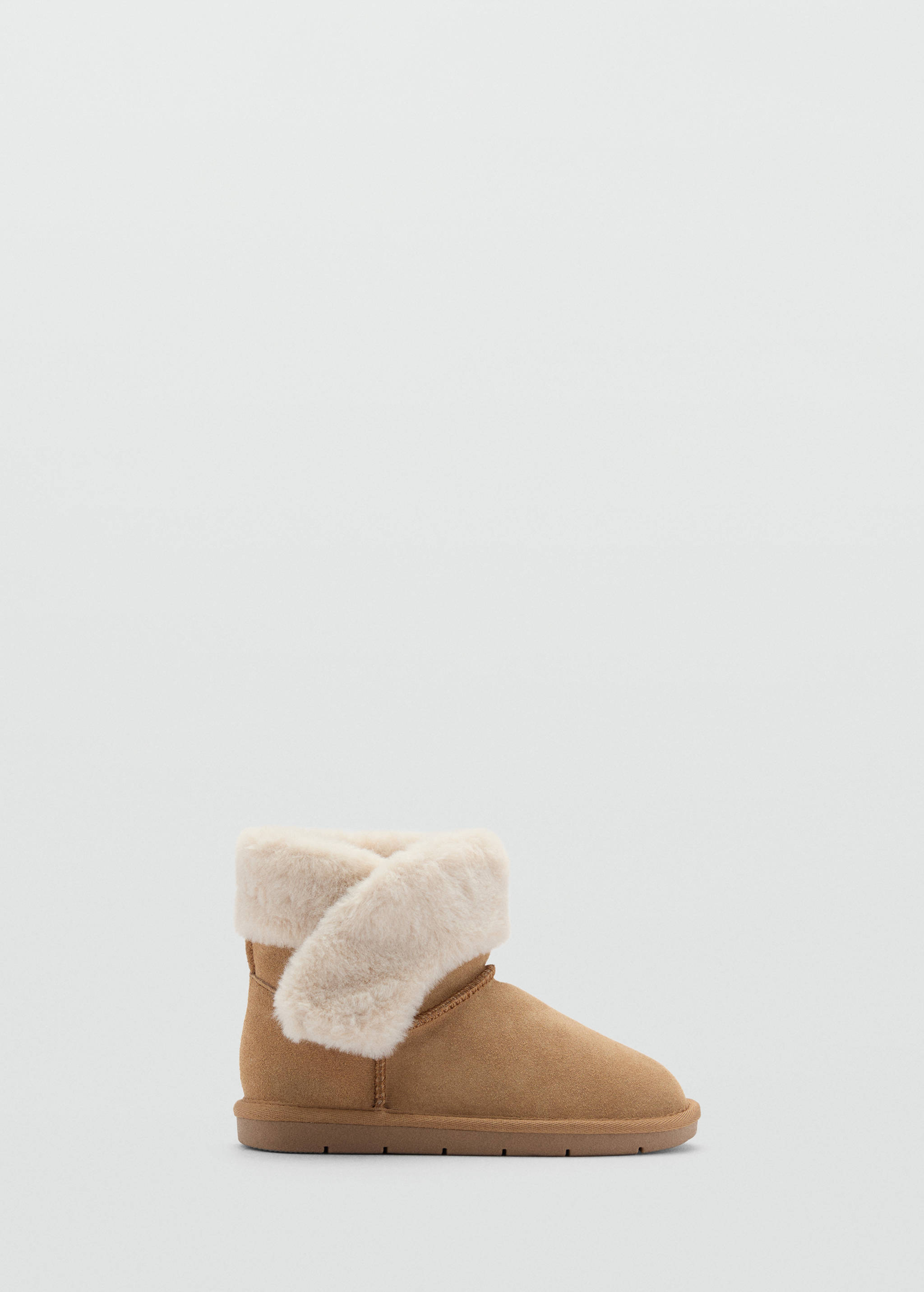 Bottines en cuir et imitation fourrure - Article sans modèle