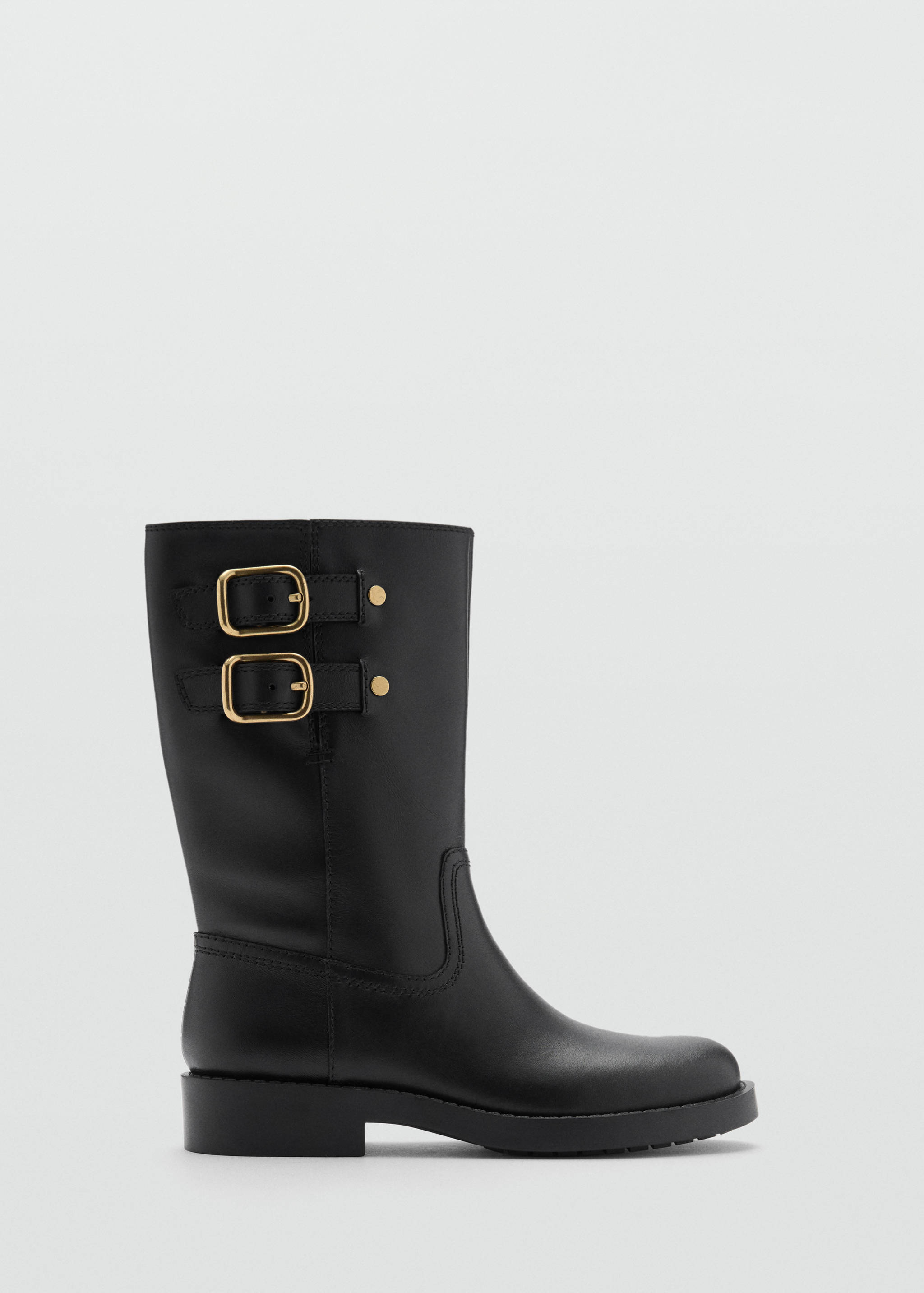 Buckle leather ankle boots - Article without model