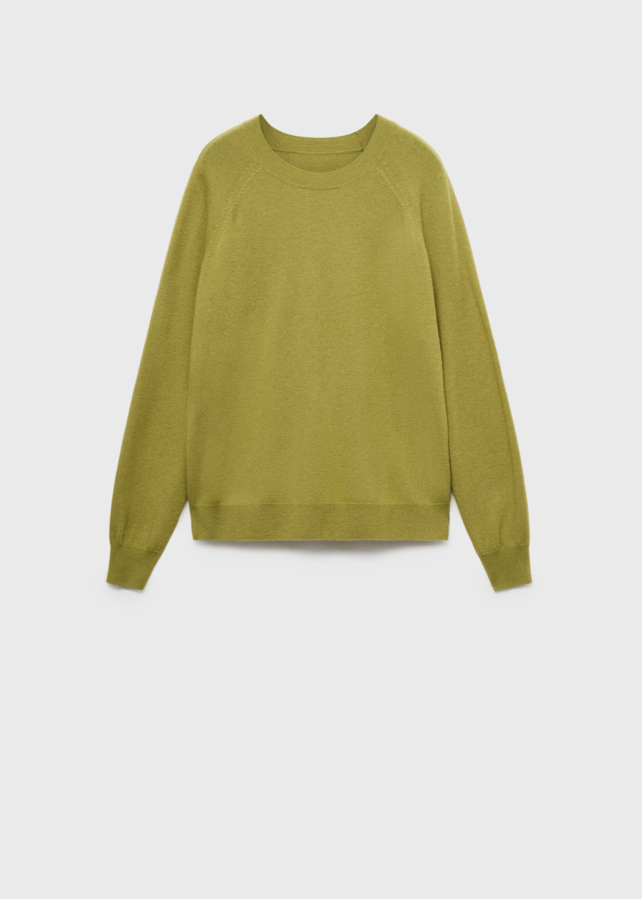 Rounded neck wool sweater - Article without model