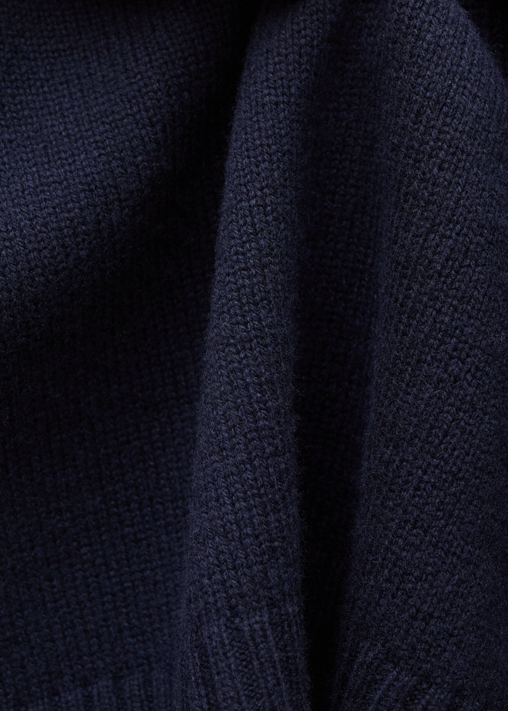 100% wool sweater with lapel collar - Details of the article 0