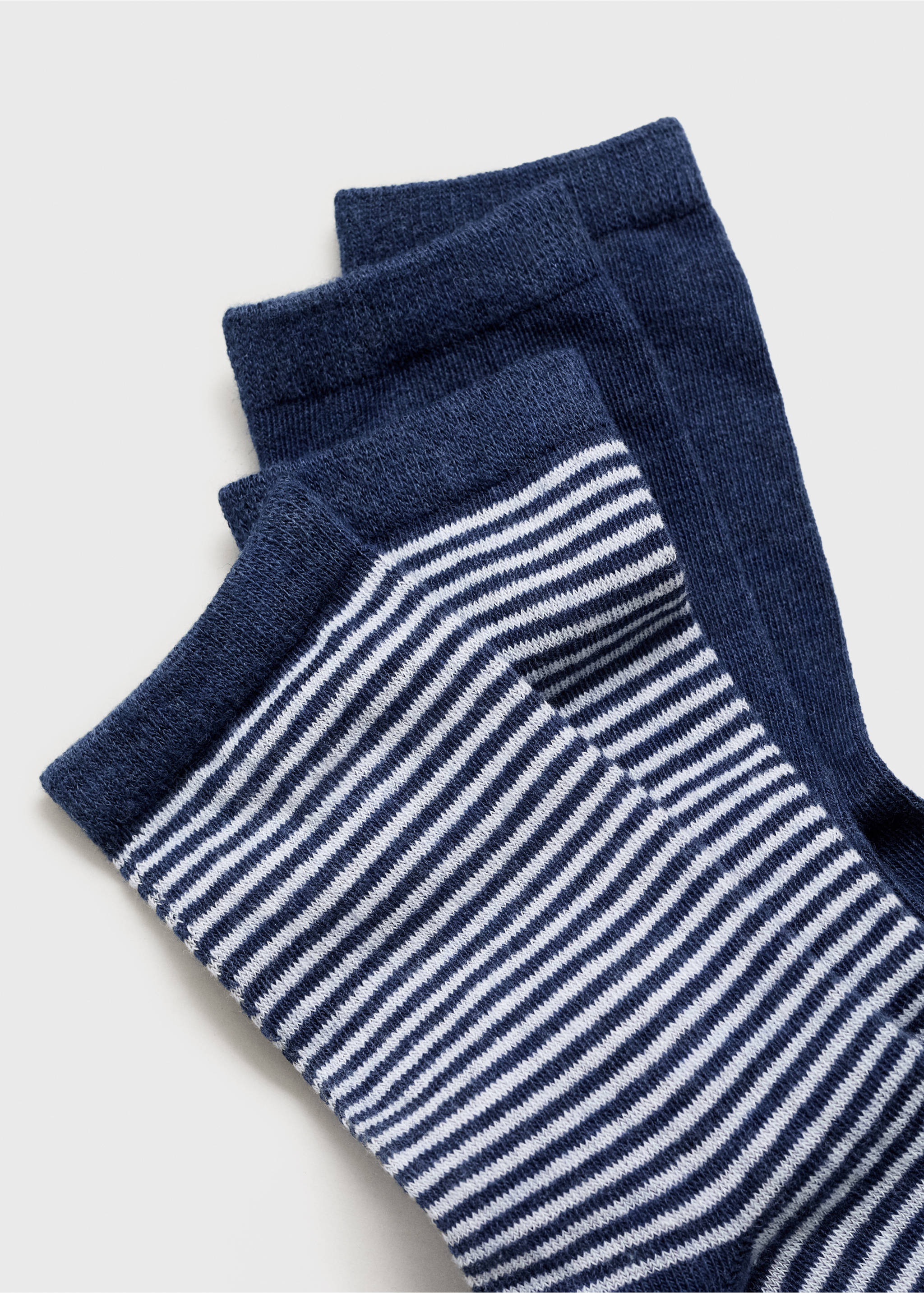 2 pack mixed socks - Details of the article 8, Dark Navy. Ref: 77016760-00.