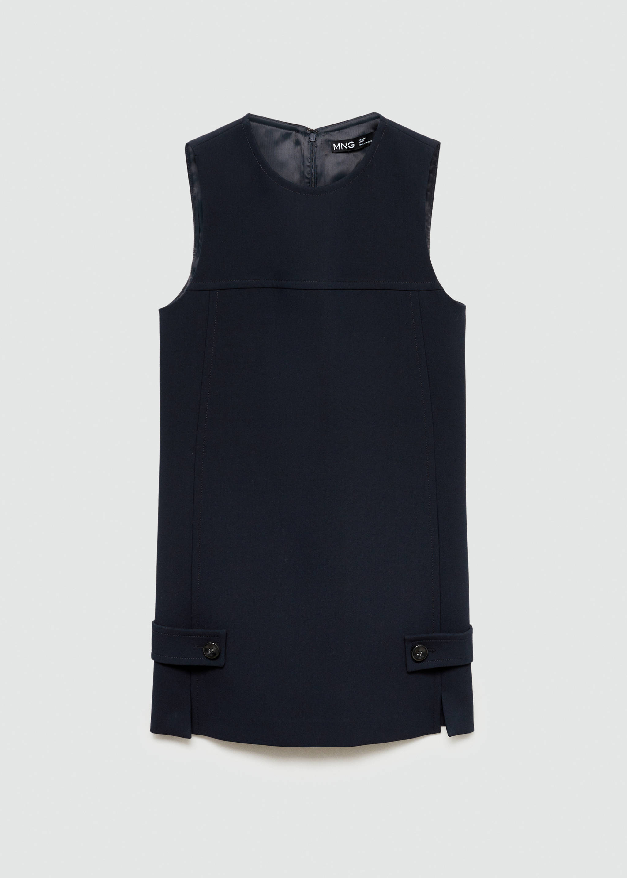 Short dress with decorative buttons - Article without model