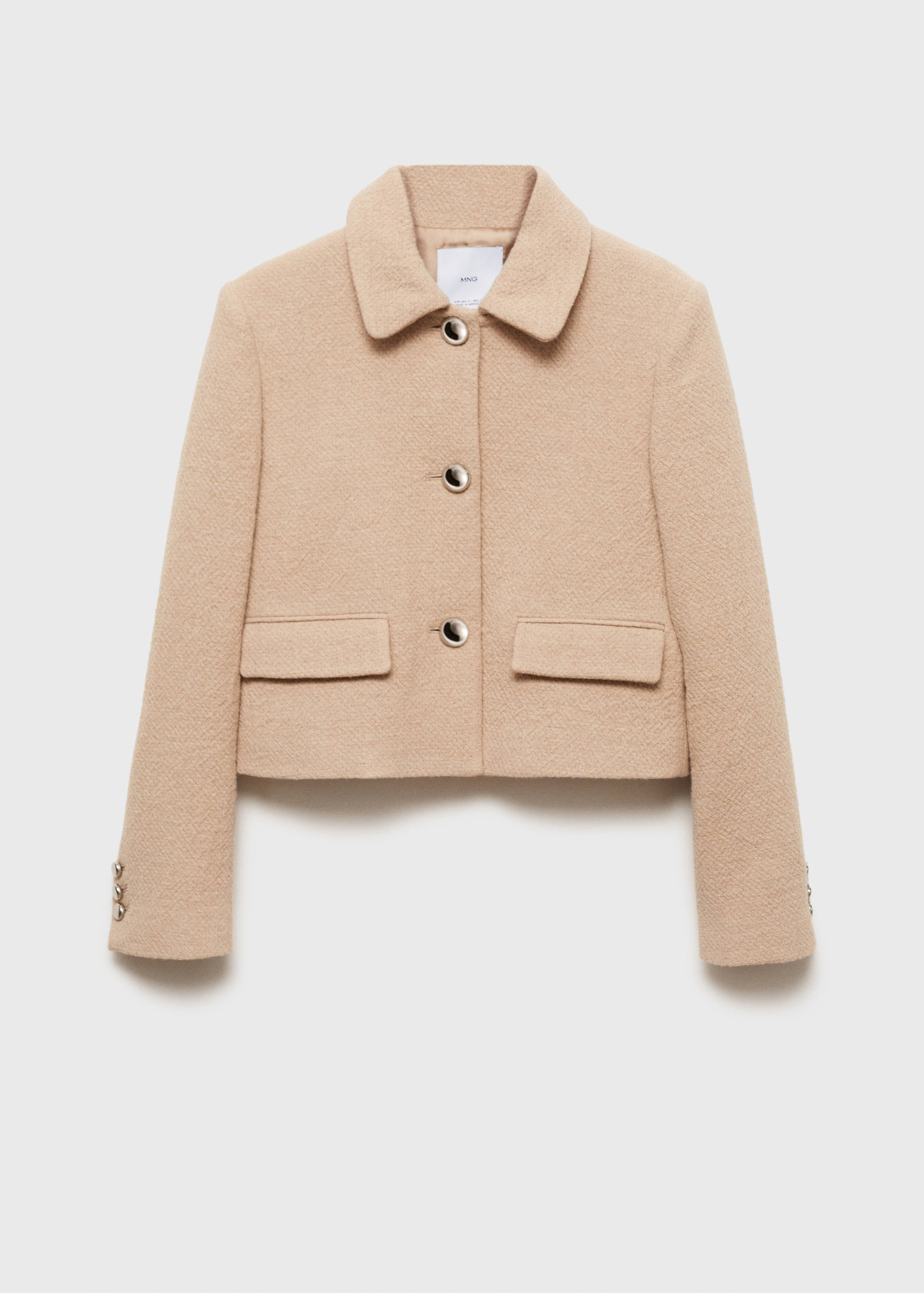 Buttoned cropped jacket - Article without model