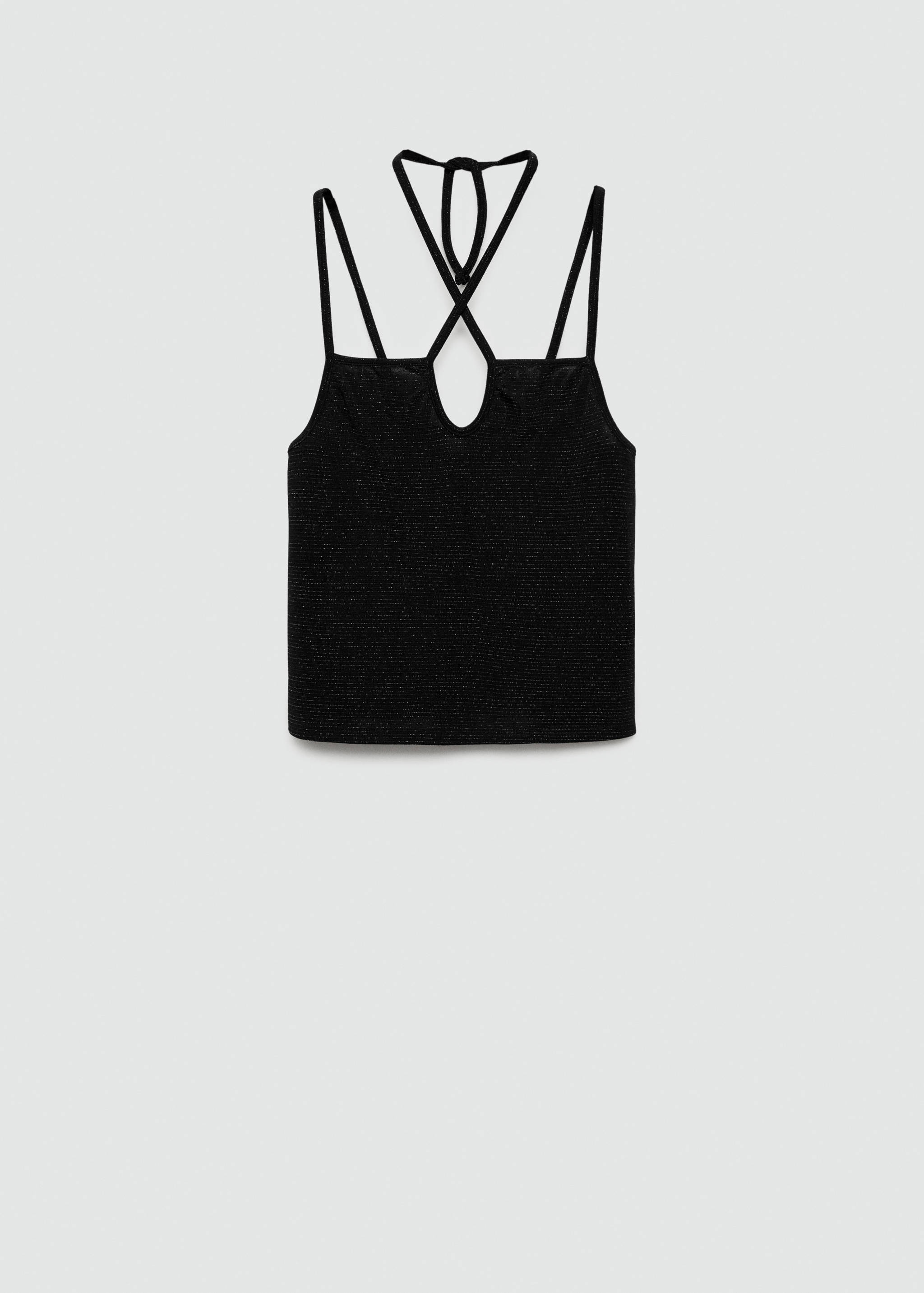 Textured lurex knitted top - Article without model