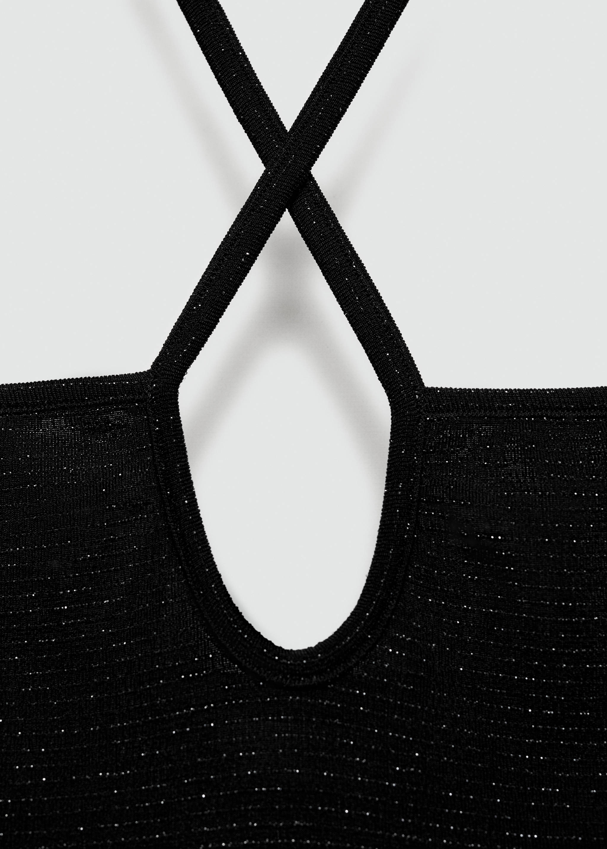 Textured lurex knitted top - Details of the article 8