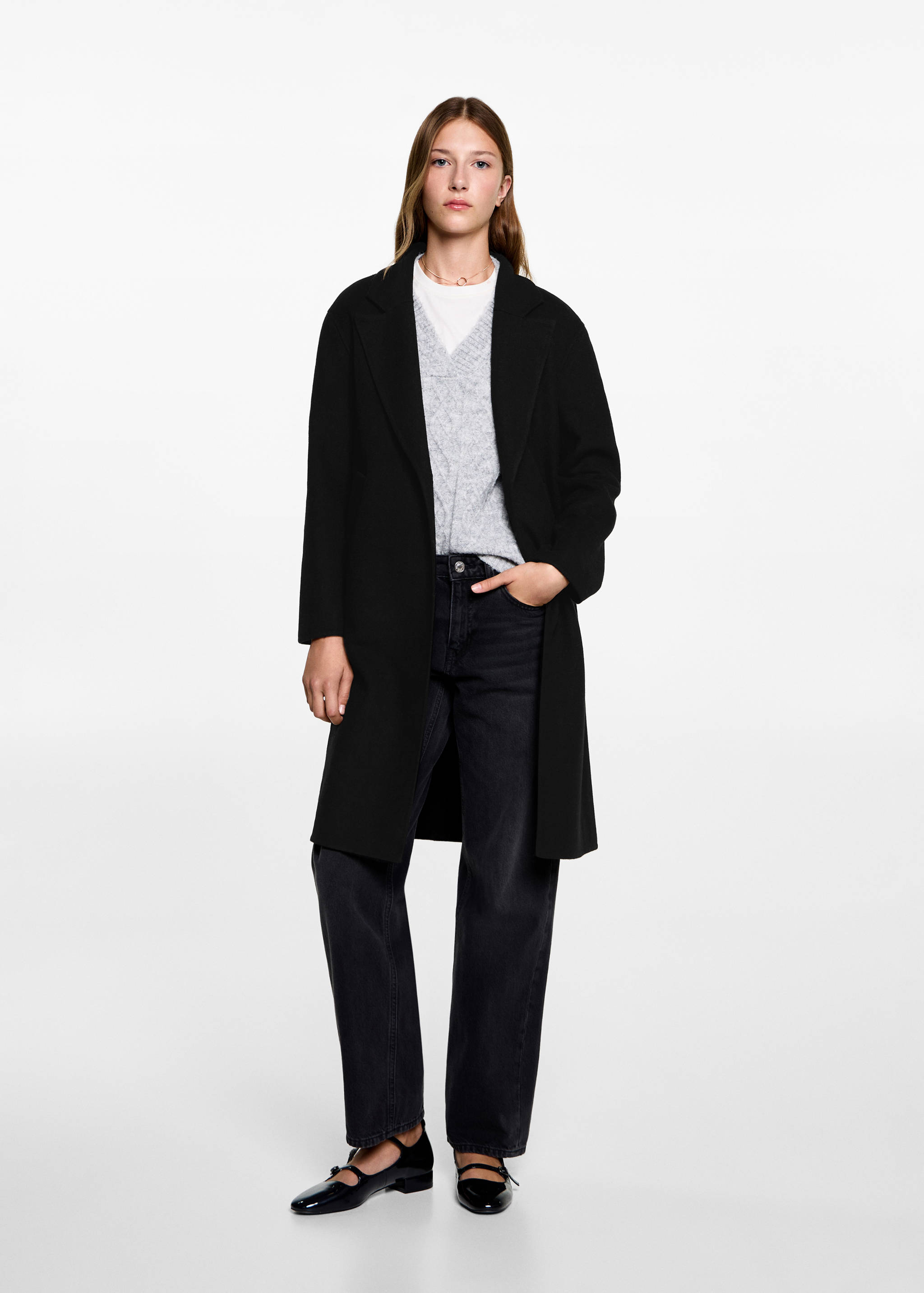 Long cloth coat - General plane