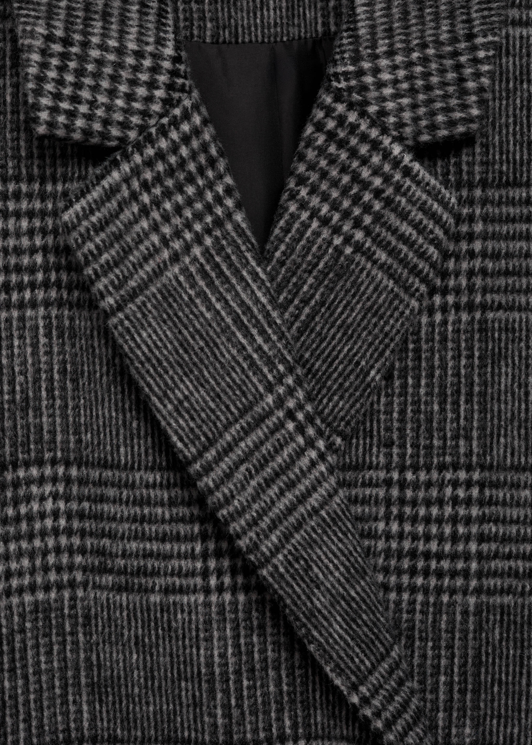 Checked wool-blend overcoat - Details of the article 8