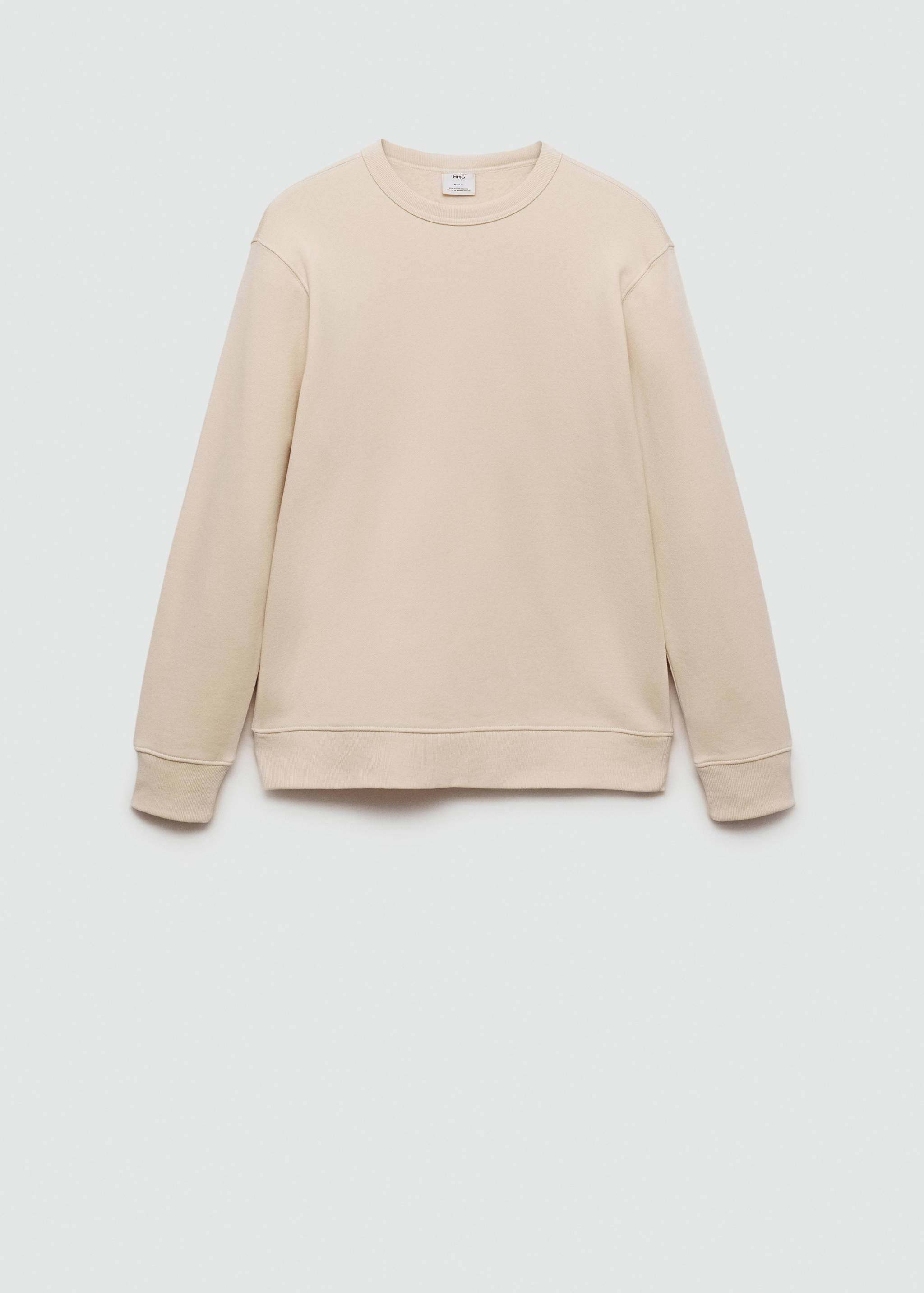 Pluche katoenen sweatshirt - Artikel zonder model