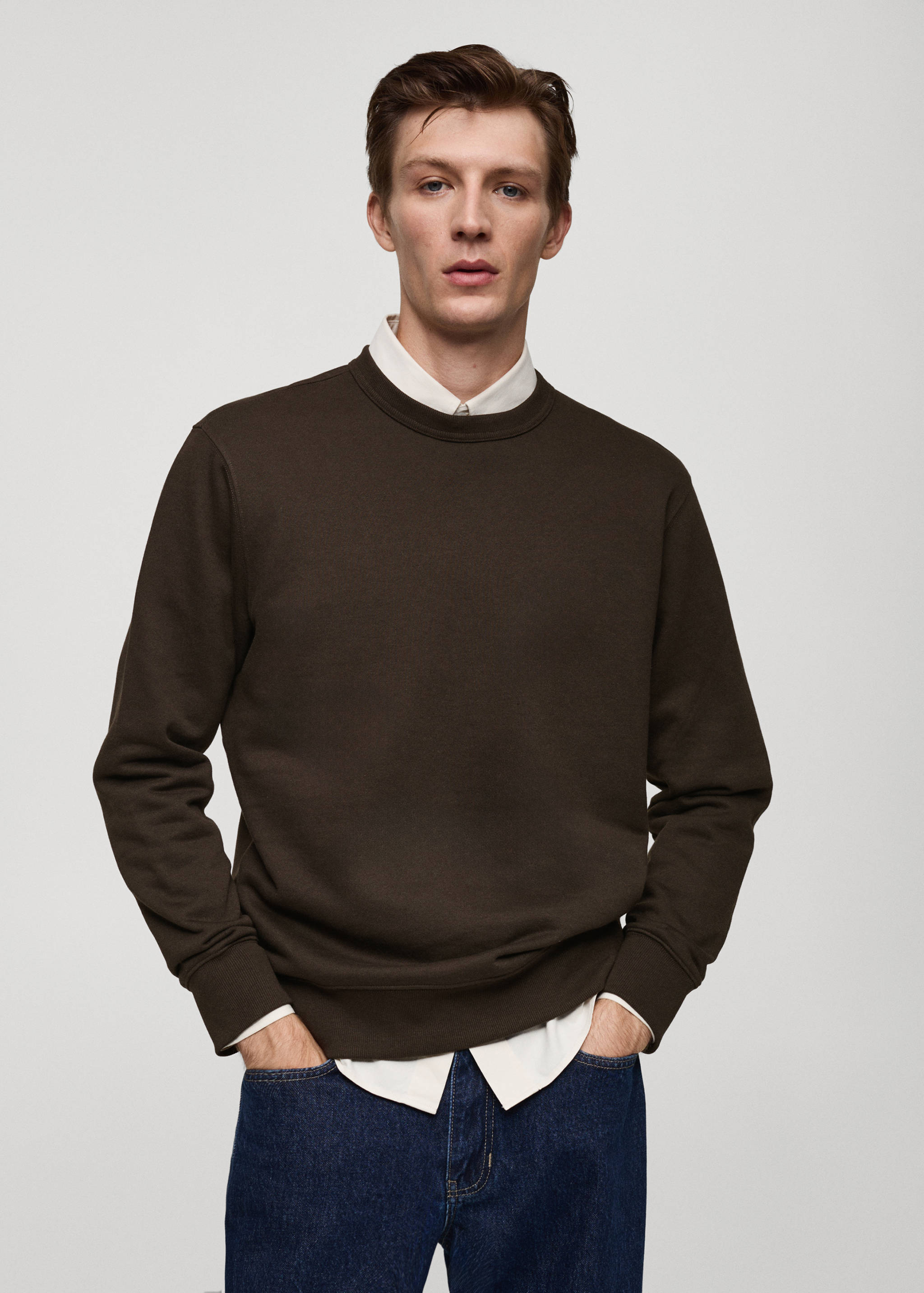 Plush cotton sweatshirt - Medium plane