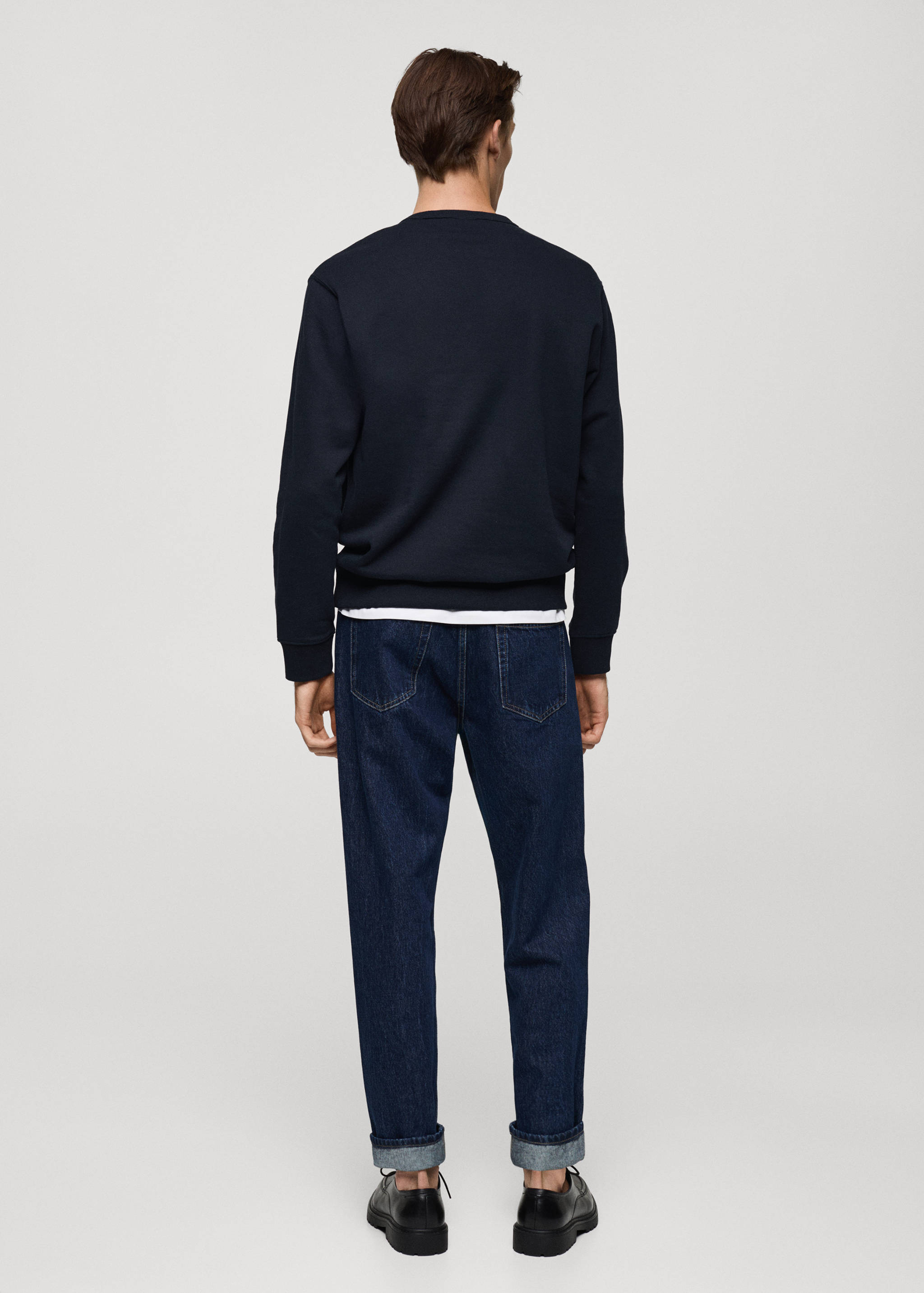 Plush cotton sweatshirt - Reverse of the article