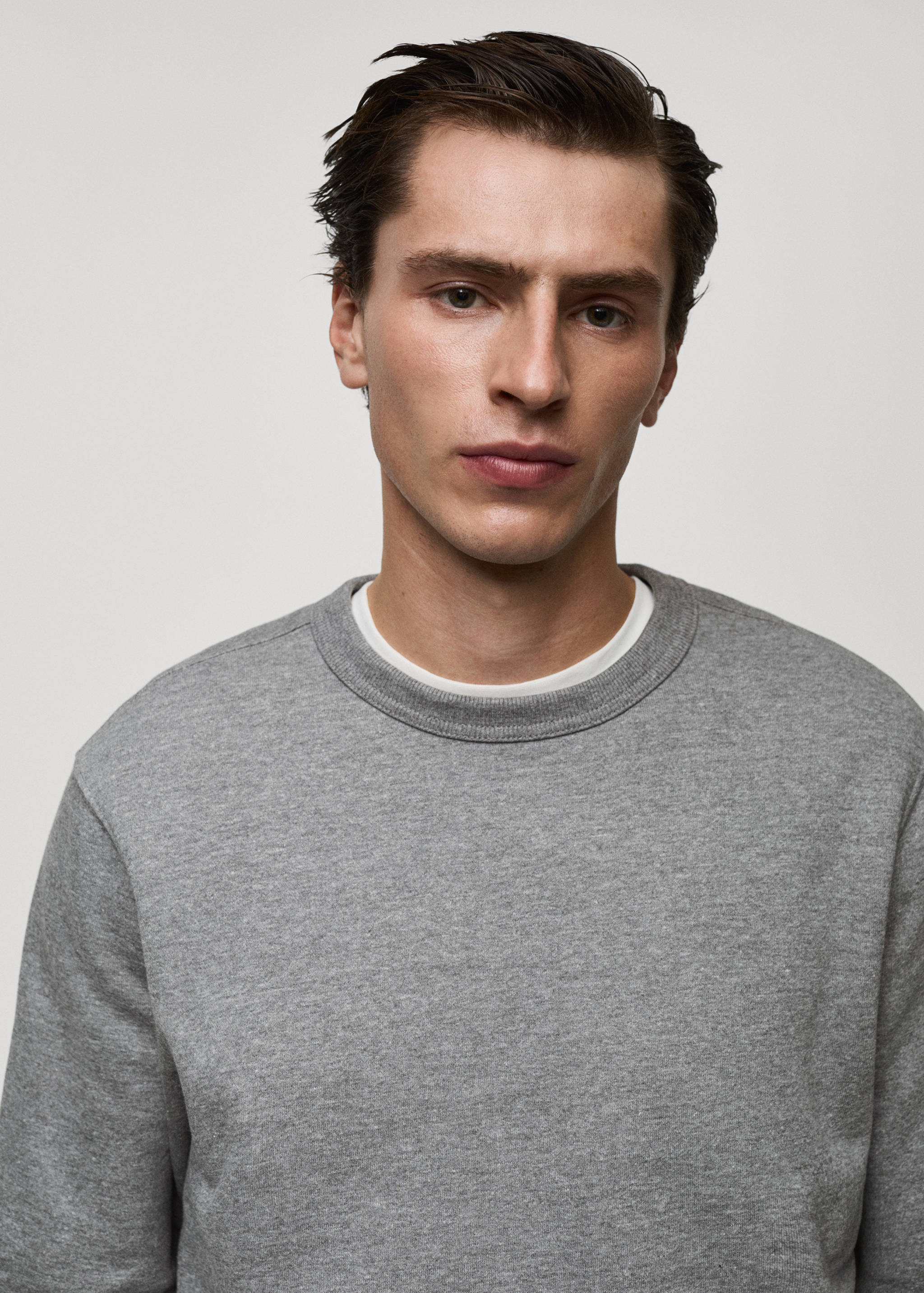 Plush cotton sweatshirt - Details of the article 1